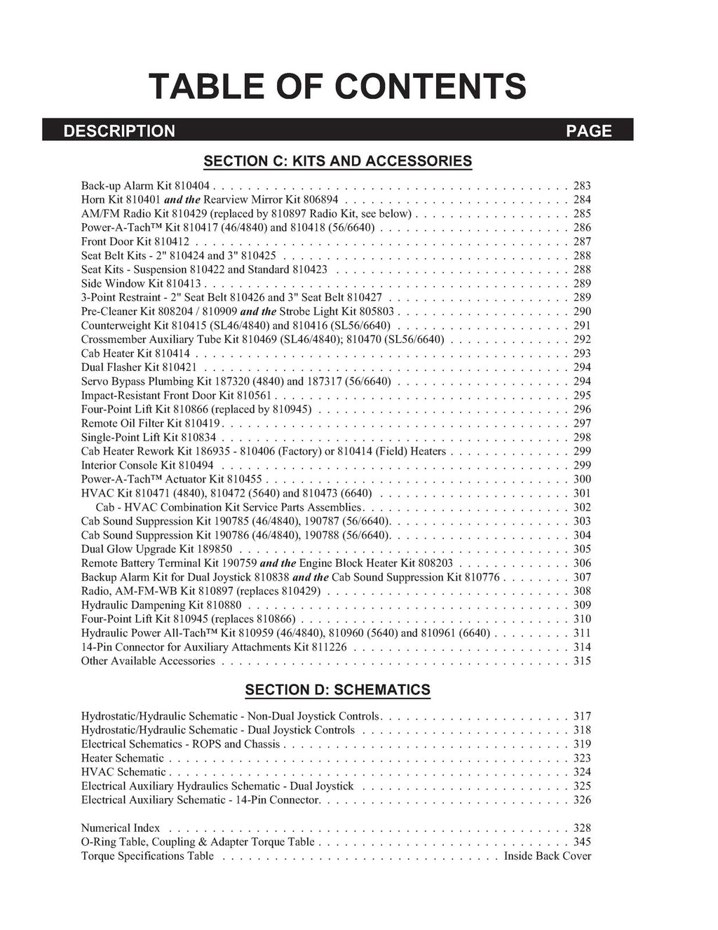 GEHL SL4640 4840 5640 SL6640E PARTS MANUAL - STEEL WIRE BOUND TOUGH COVERS