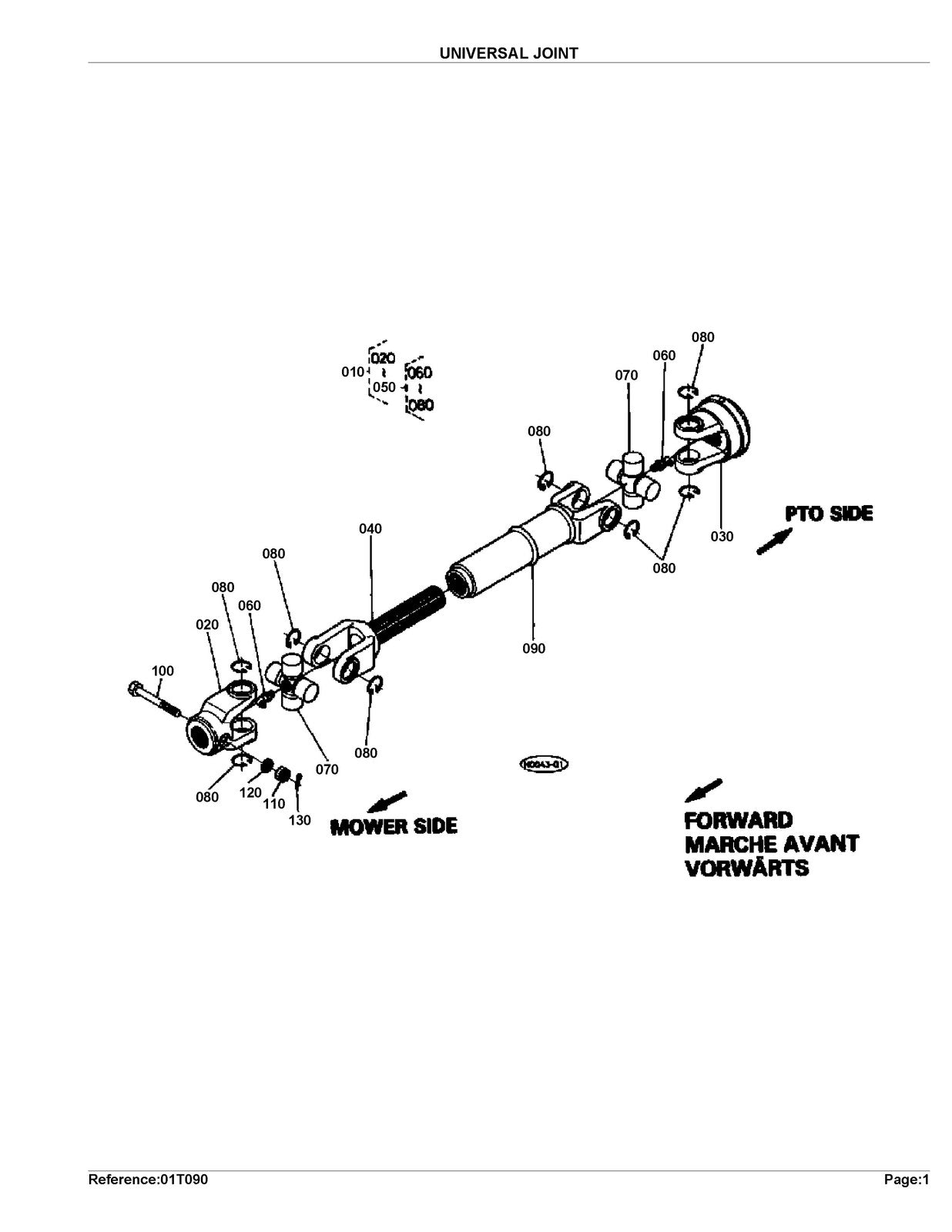 KUBOTA RC60-F20-F2000 Parts Manual - STEEL WIRE BOUND - PROTECTIVE COVERS