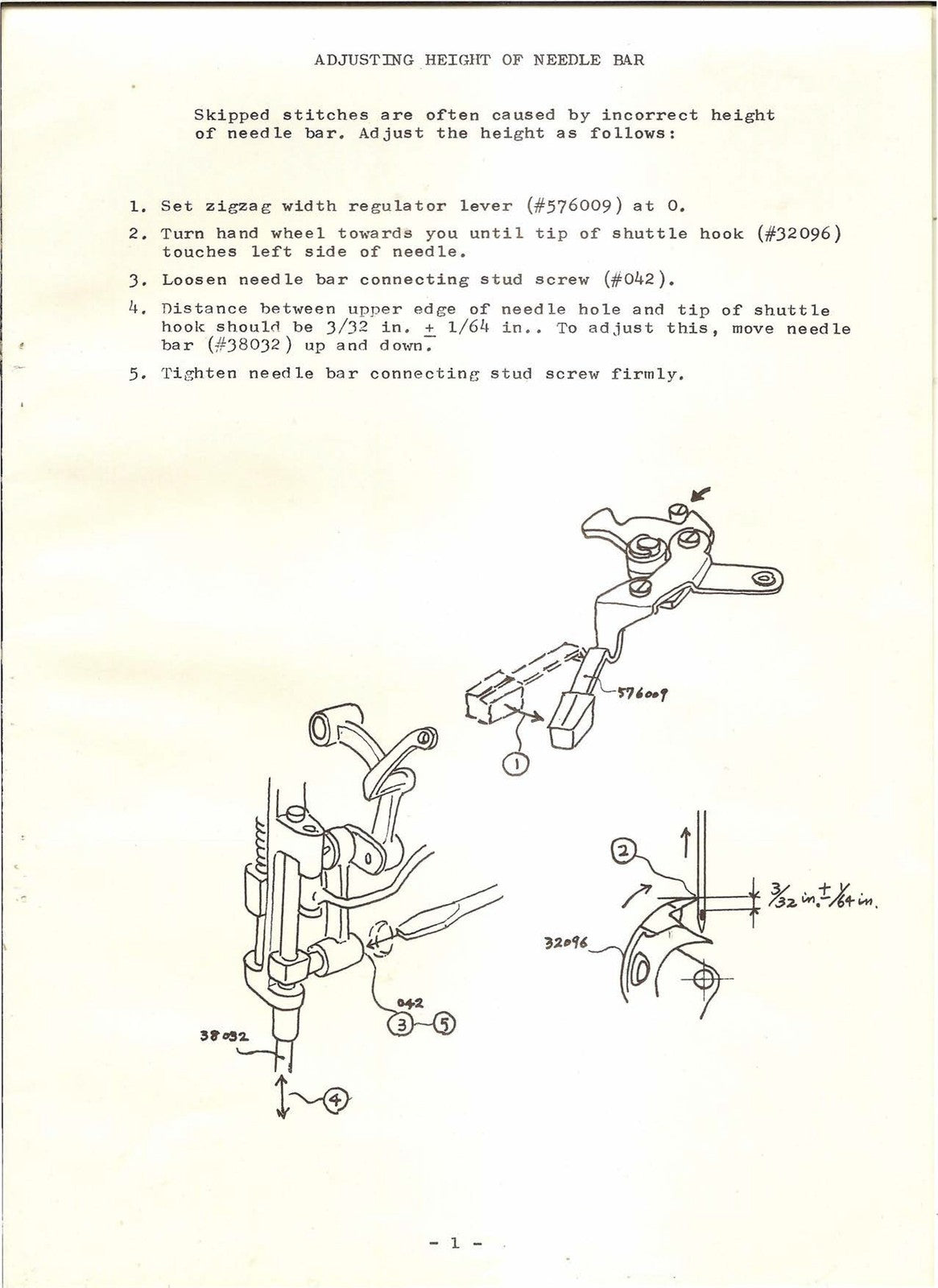 NEW HOME 444 445 Sewing Machine Servicing Manual - WIRE BOUND - TOUGH COVERS