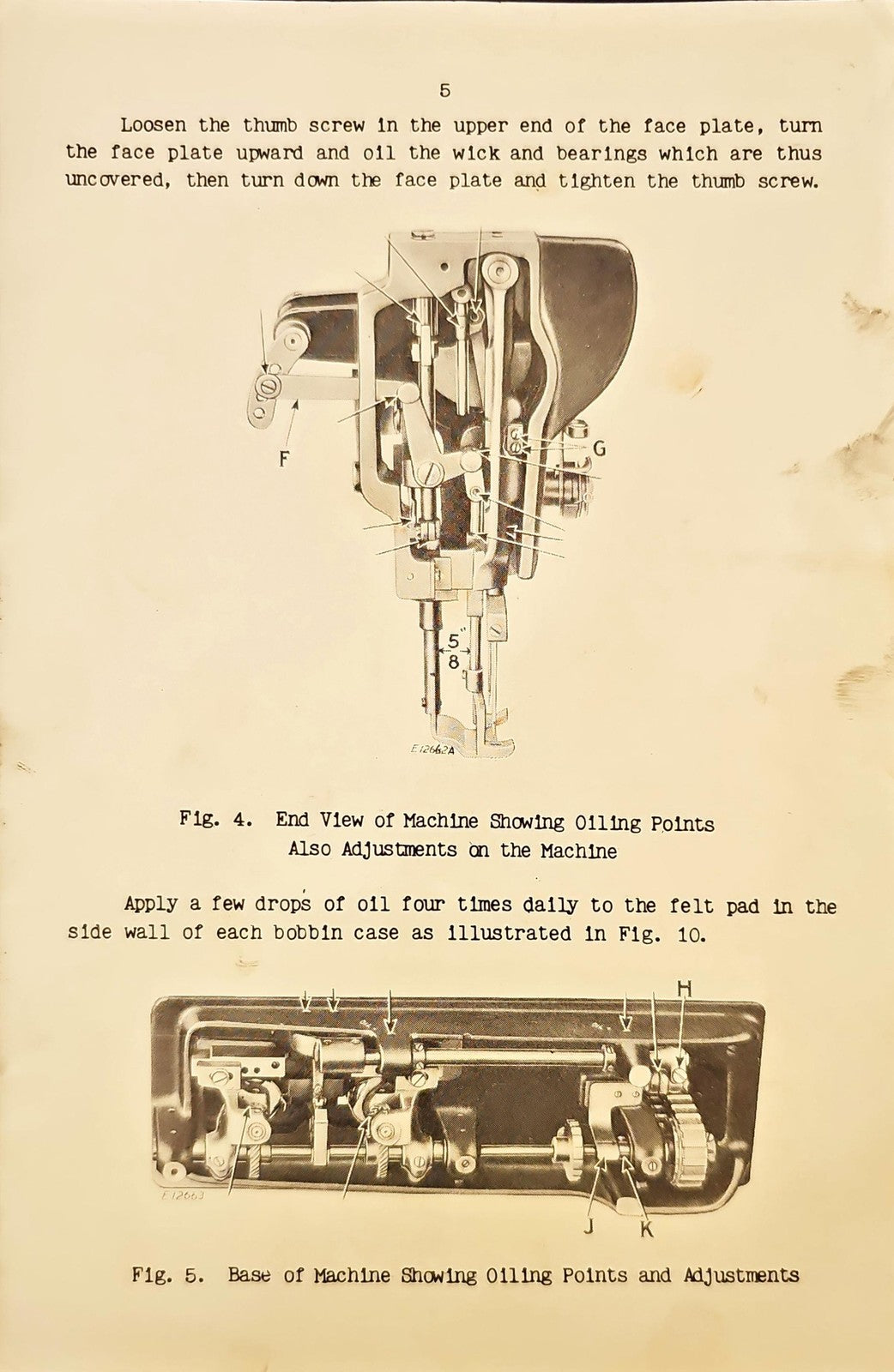 SINGER 145w103 145w203 145w303 Instructions Manual 1942 - WIRE BOUND - COVERS