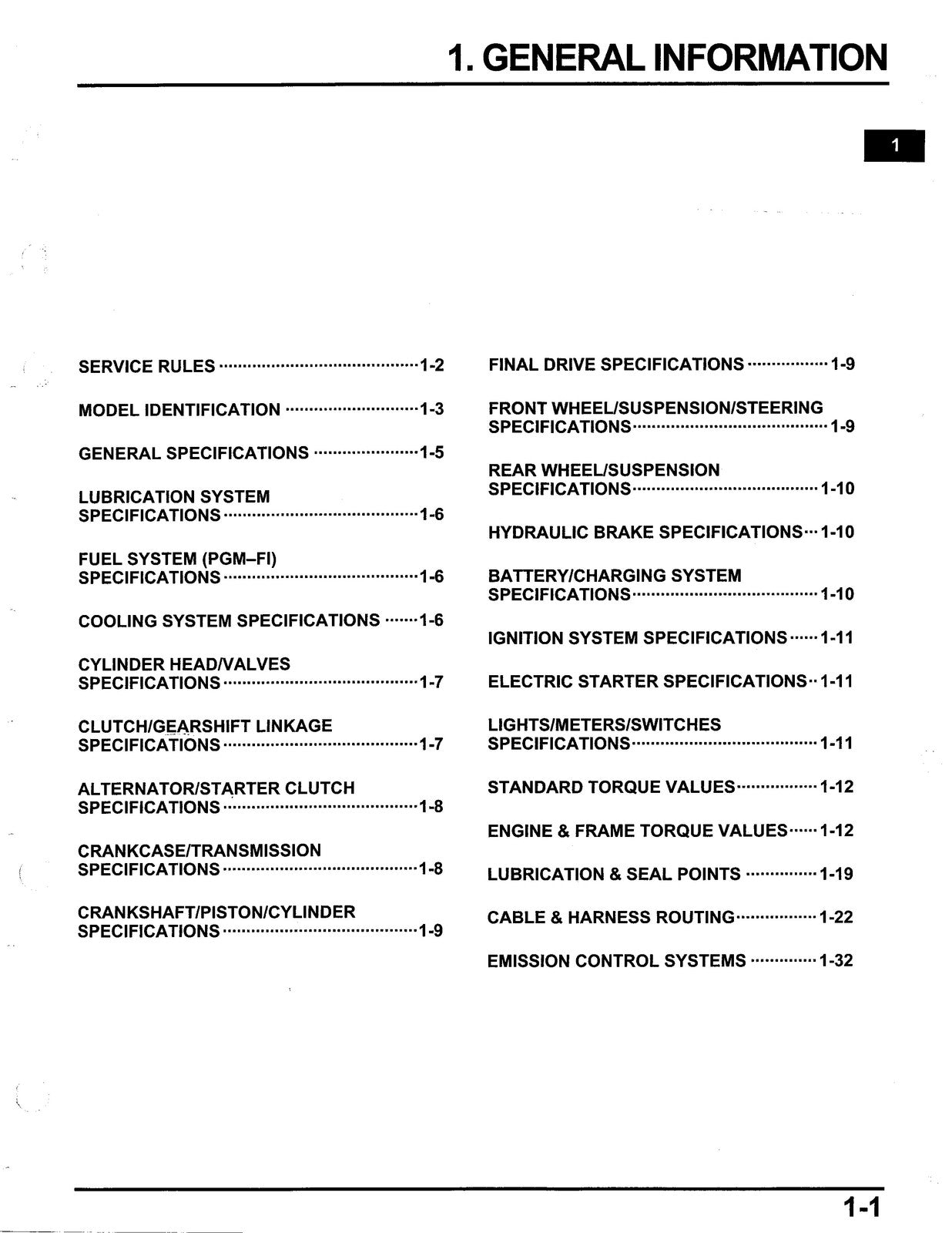 HONDA VFR1200F Motorcycle Service Manual - BOUND - COVERS - XL FOLDOUT PAGES