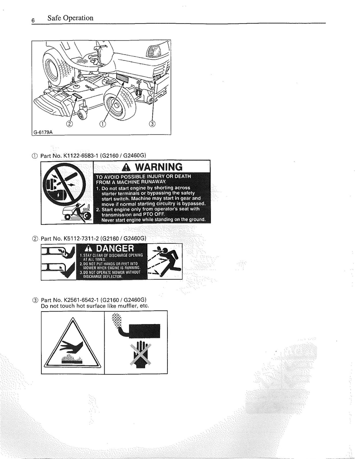 KUBOTA G2160 G2460G Garden Tractor Operators & Parts Manual BUNDLE - WIRE BOUND