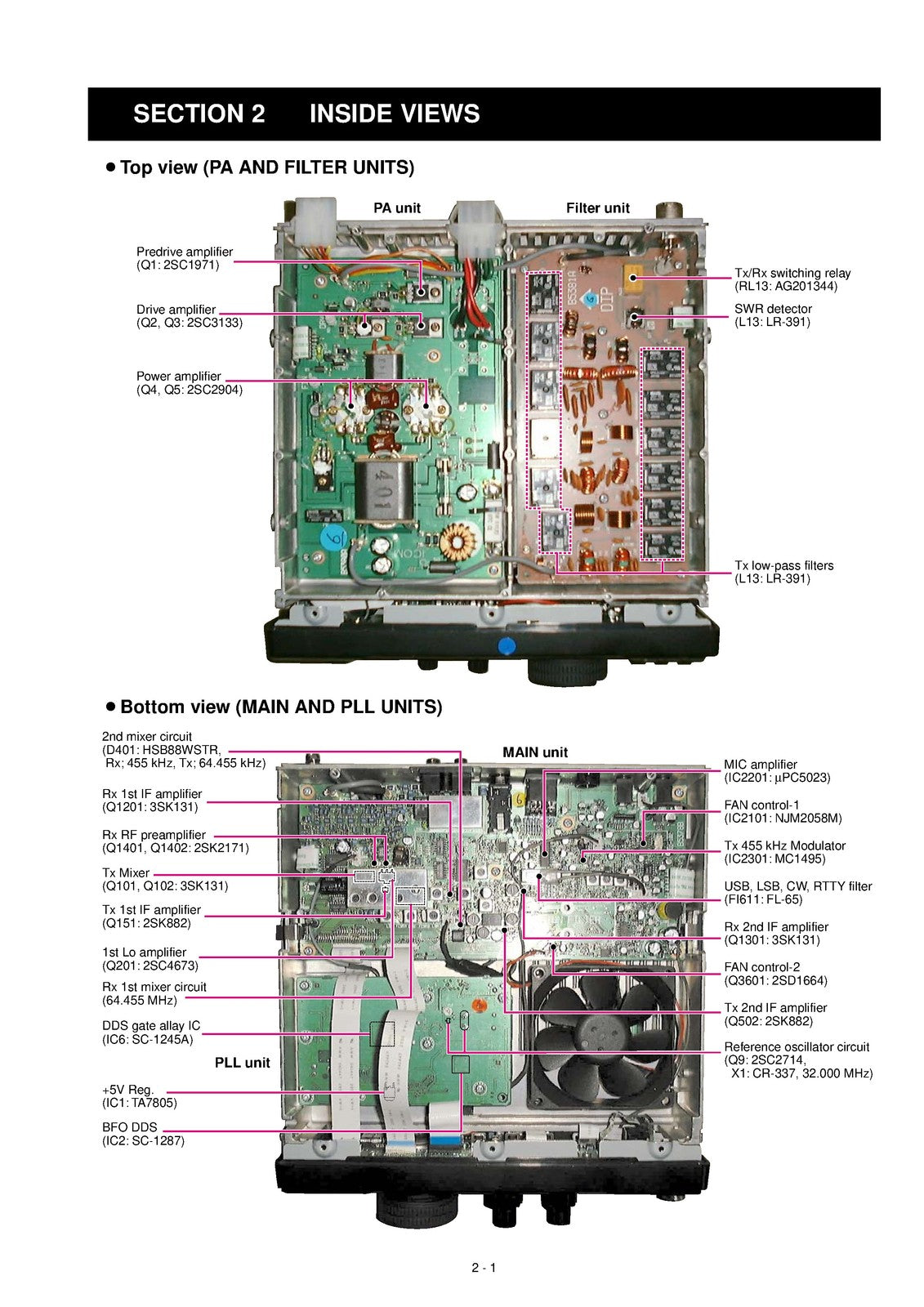 ICOM IC-718 HF Transceiver Service Manual 2000 - BOUND - COVERS - XL FOLDOUTS
