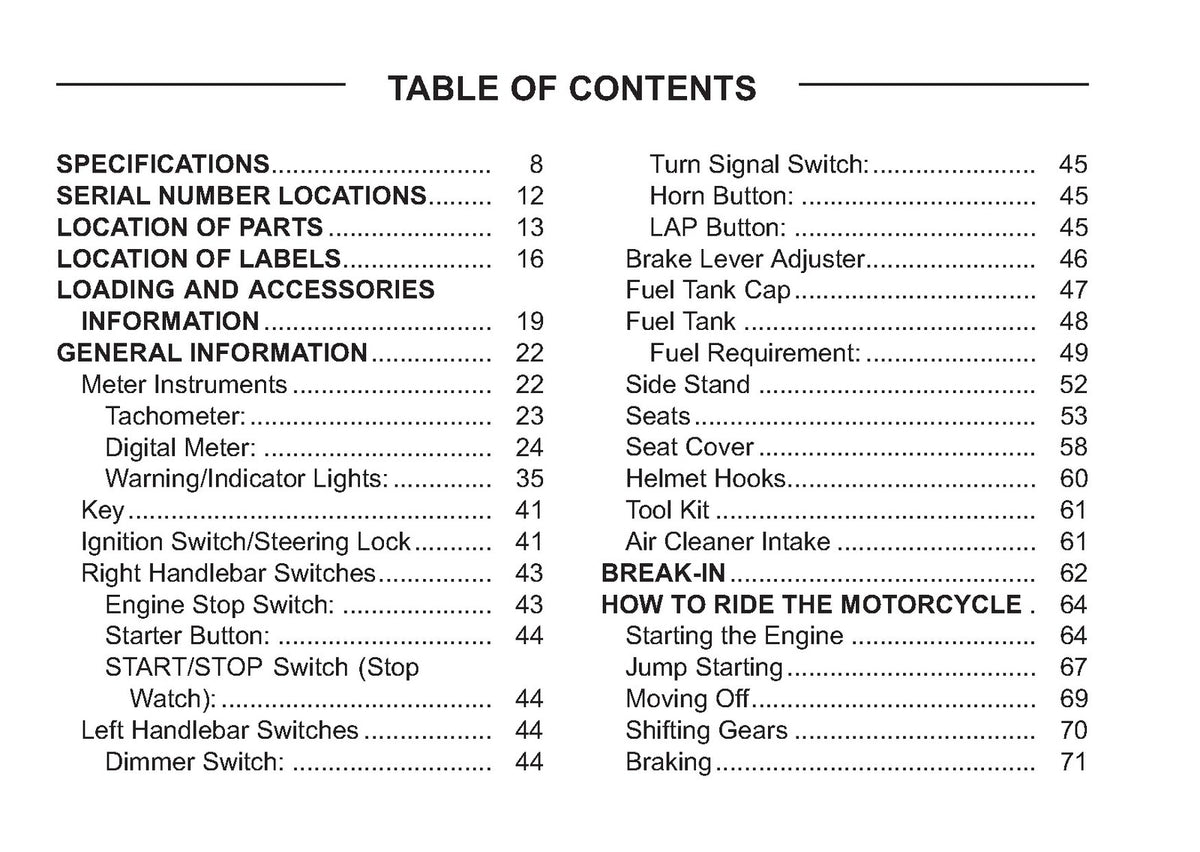 KAWASAKI Ninja ZX-6R Owners Manual 2009 - STEEL WIRE BOUND - PROTECTIVE COVERS
