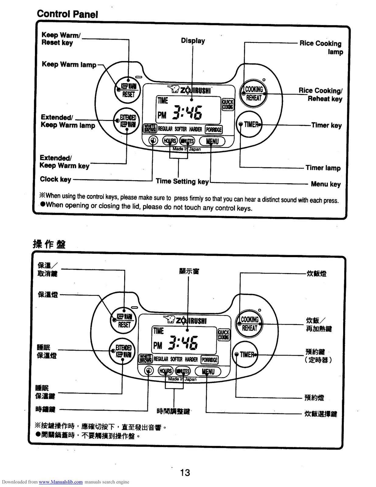 ZOJIRUSHI NS-JCC10 JCC18 Neuro-Fuzzy Micom Operating Instructions Manual - BOUND