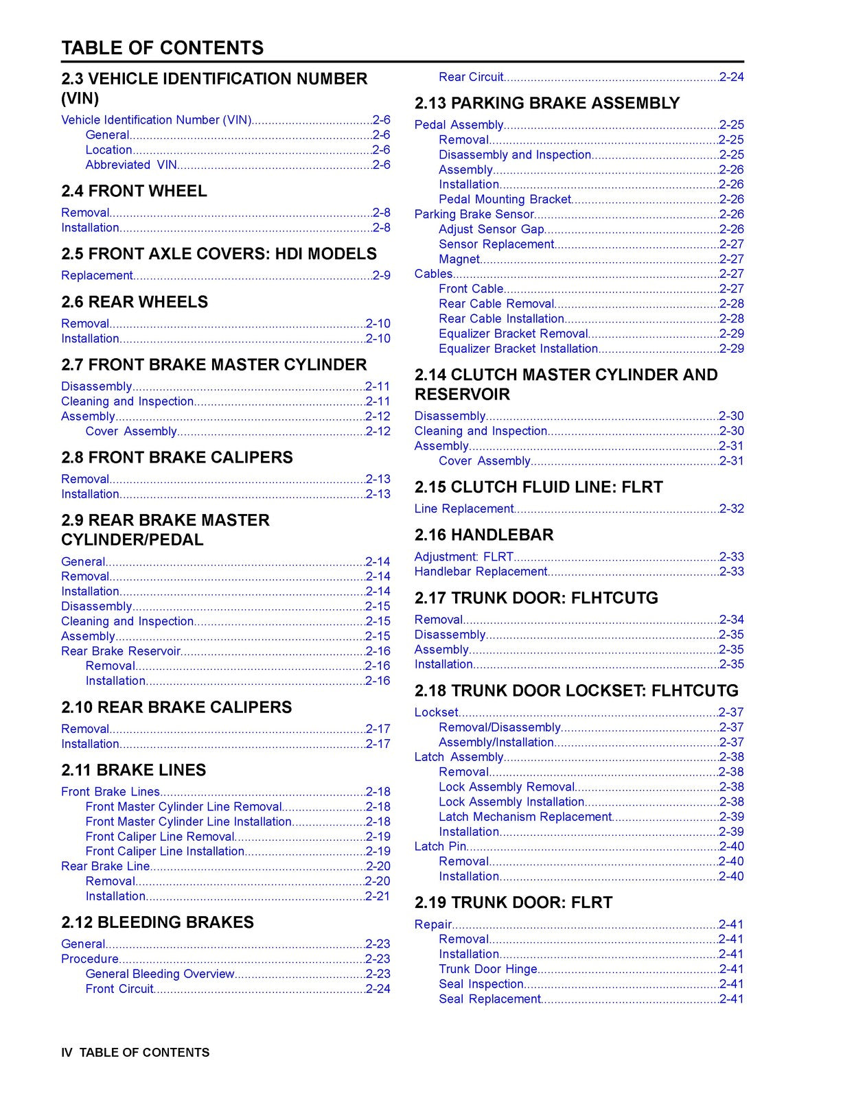 HARLEY DAVIDSON Trike Models Service Manual Supplement 2015, FOLDOUTS
