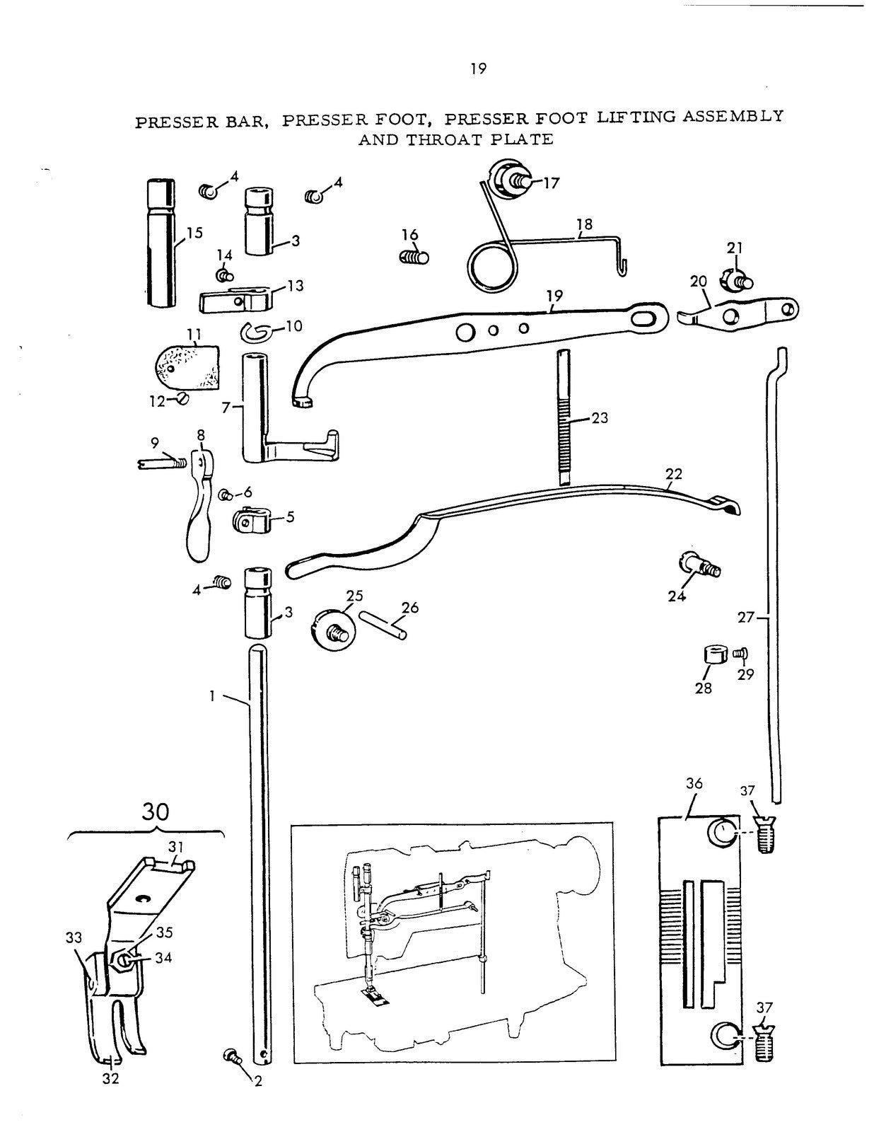 SINGER 211W151 Sewing Machine Service Manual - STEEL WIRE BOUND - TOUGH COVERS