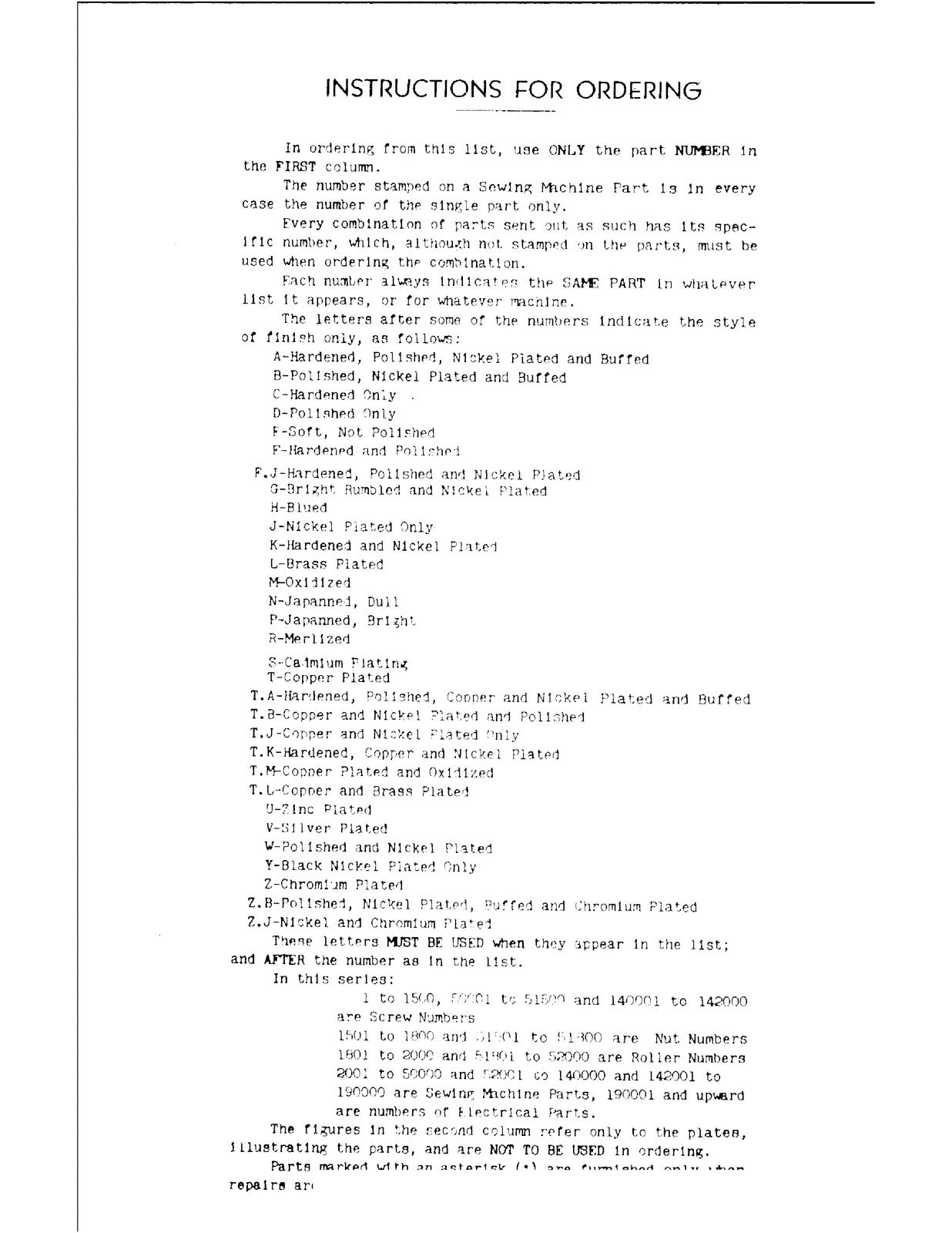 SINGER 1200-1 Illustrated Parts Manual - WIRE BOUND - TOUGH COVERS