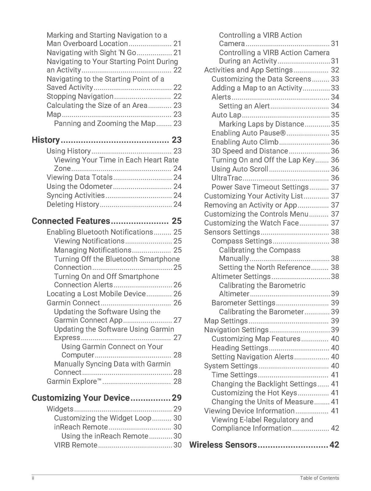 GARMIN Instinct Owners Manual 2018 - STEEL WIRE BOUND - PROTECTIVE COVERS