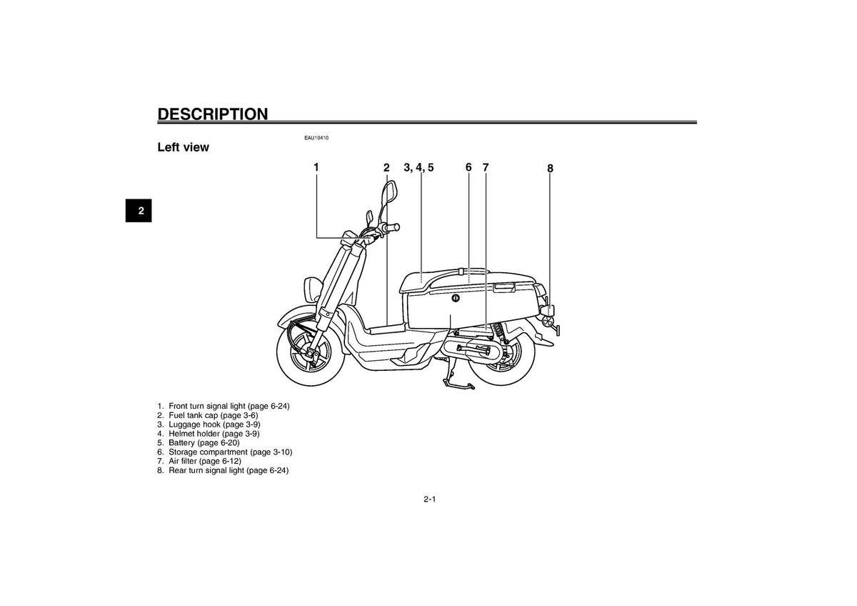 YAMAHA XF50E Giggle Scooter Owners Manual 2007 - STEEL WIRE BOUND - TOUGH COVERS