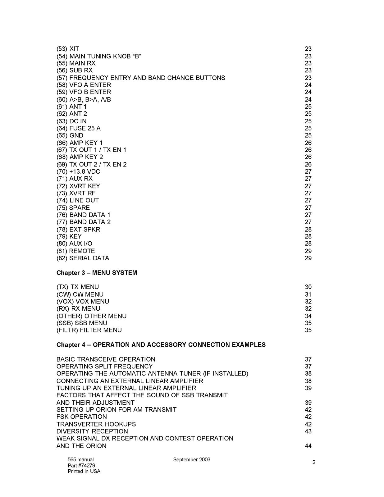 TEN TEC Orion I Model 565 Operators Manual - STEEL WIRE BOUND - TOUGH COVERS