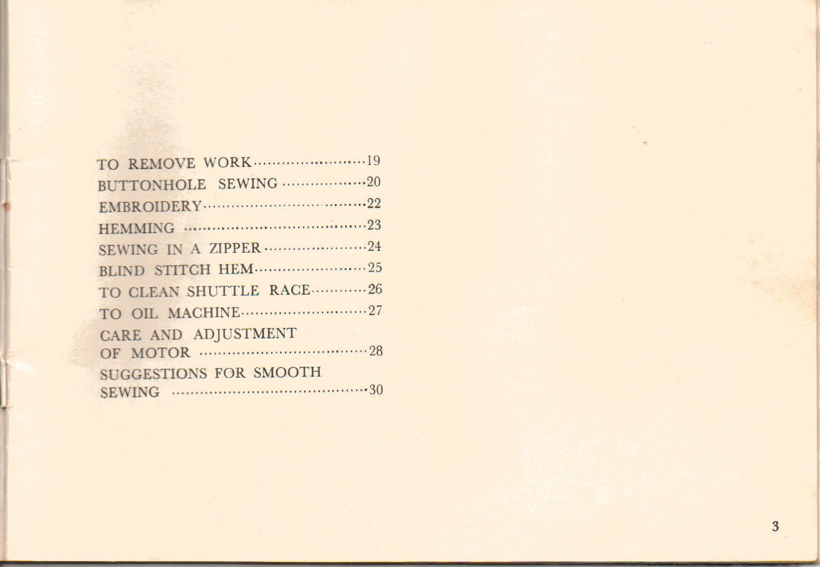 WINFIELD FW161 Sewing Machine Instruction Manual - WIRE BOUND - TOUGH COVERS
