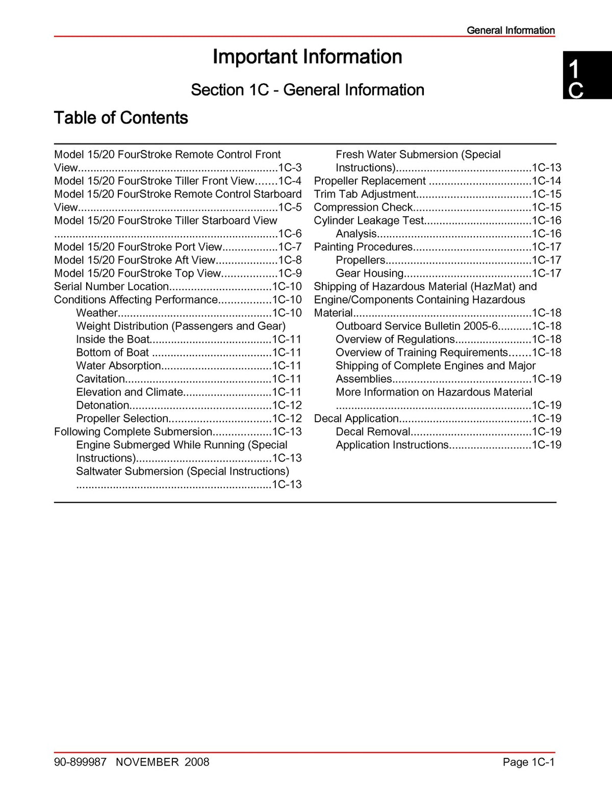 MERCURY 15 20 FourStroke Outboard Service Manual BUNDLE - WIRE BOUND - COVERS