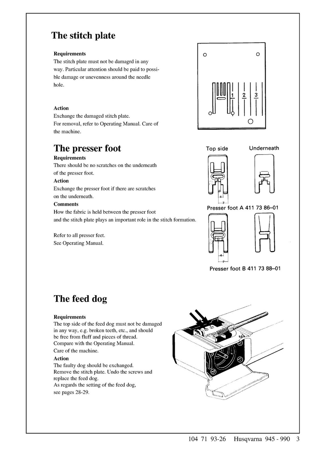Husqvarna 7000 Series PRISMA 945 - 990 Service Manual - WIRE BOUND - COVERS