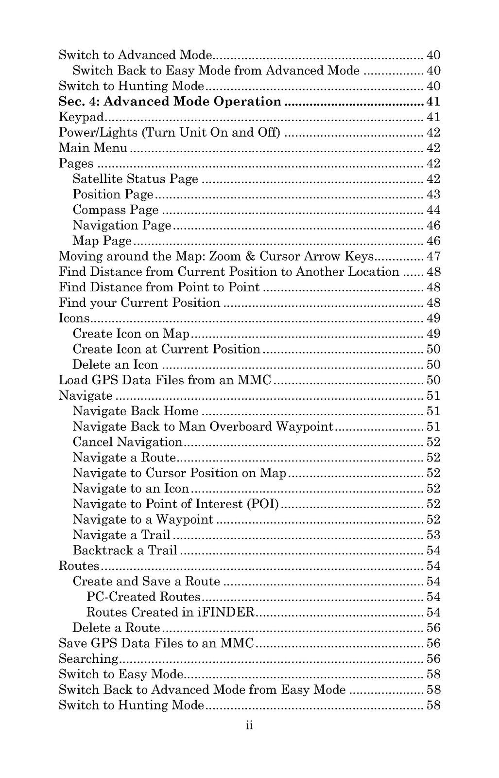 LOWRANCE iFINDER Hunt Handheld Mapping GPS Operation Instructions Manual - BOUND