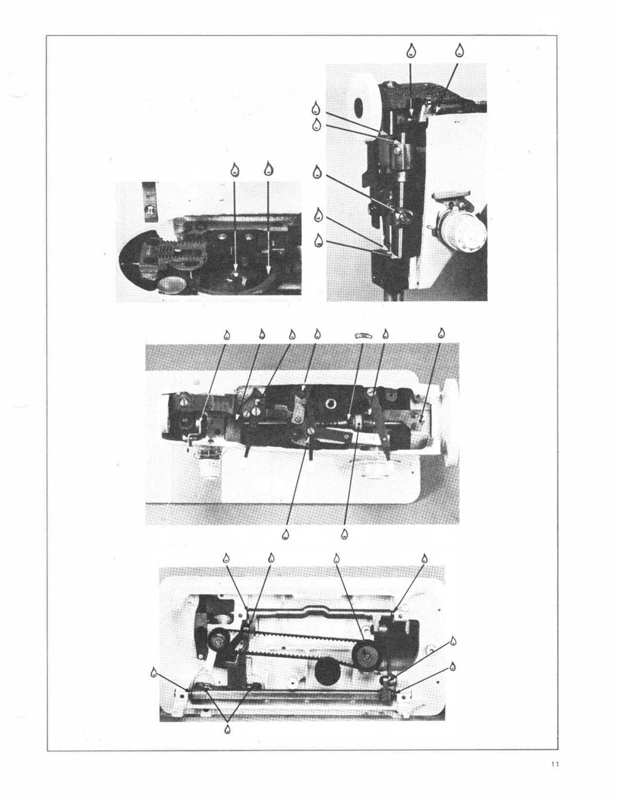 SINGER 252 257 258 259 Sewing Machine Service Manual 1972 - WIRE BOUND - COVERS
