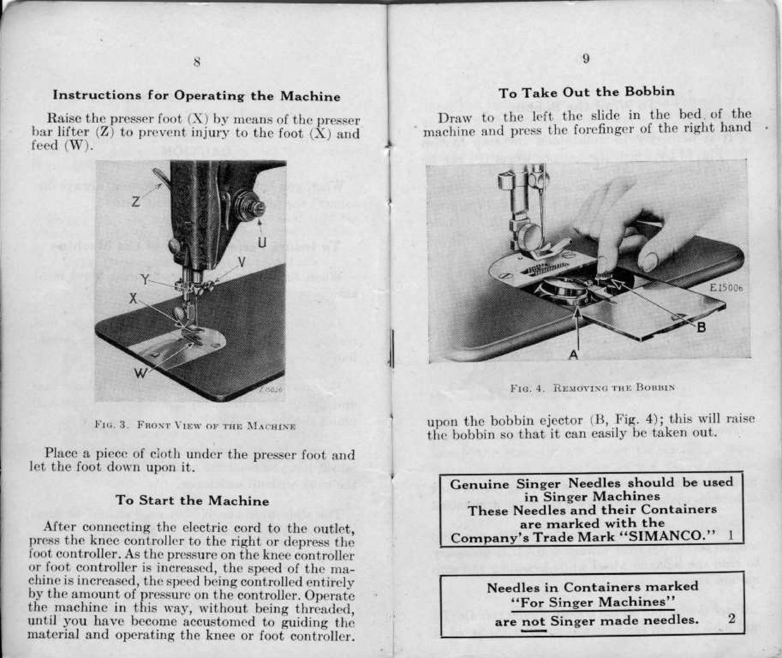 SINGER 66-18 Sewing Machine Instruction Manual 1941 - WIRE BOUND - TOUGH COVERS