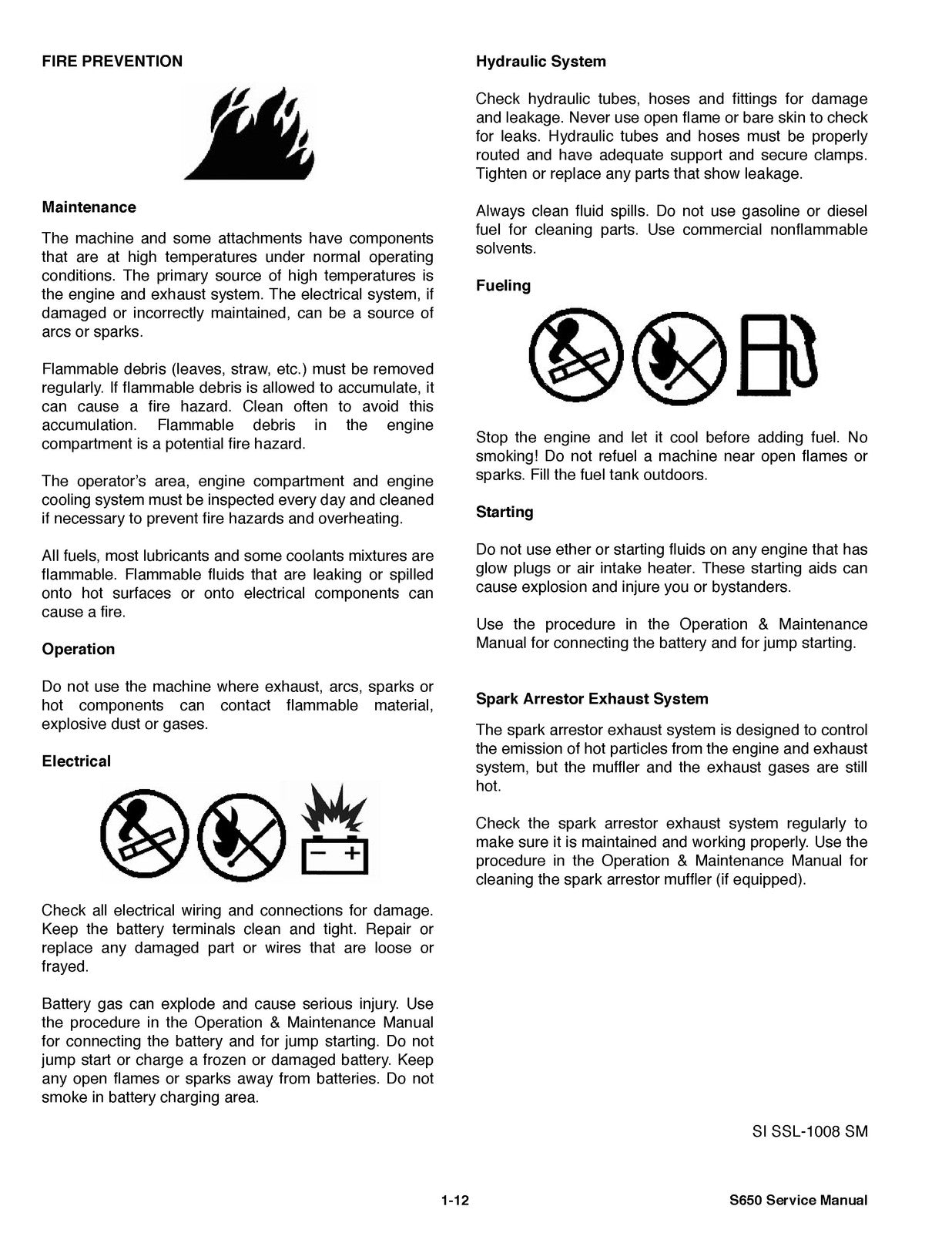 BOBCAT S630 Skid-Steer Loader Service Manual SN A3NT11001 Up 2010, FOLDOUTS