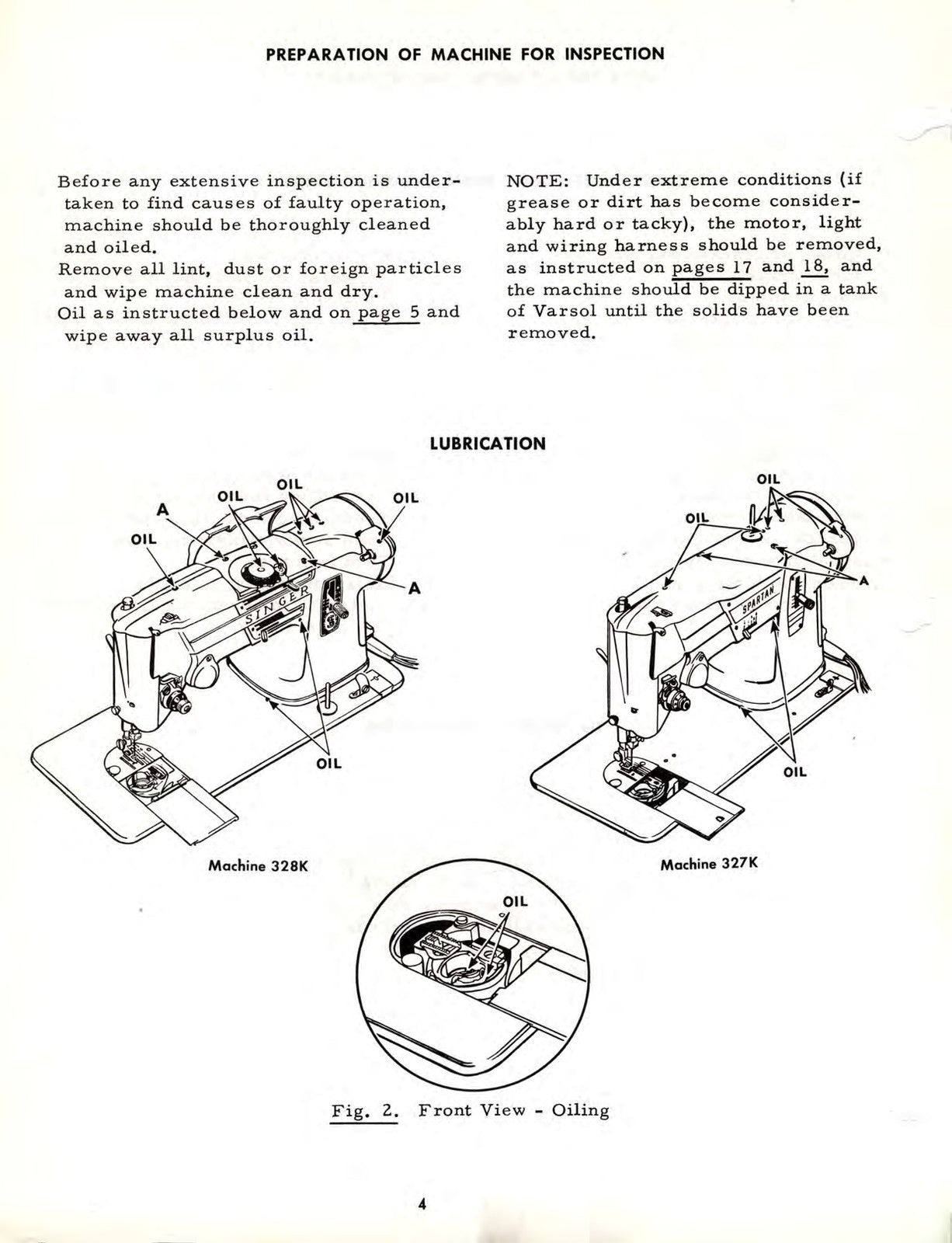 SINGER 328 327 Sewing Machine Service Manual And Parts List - WIRE BOUND
