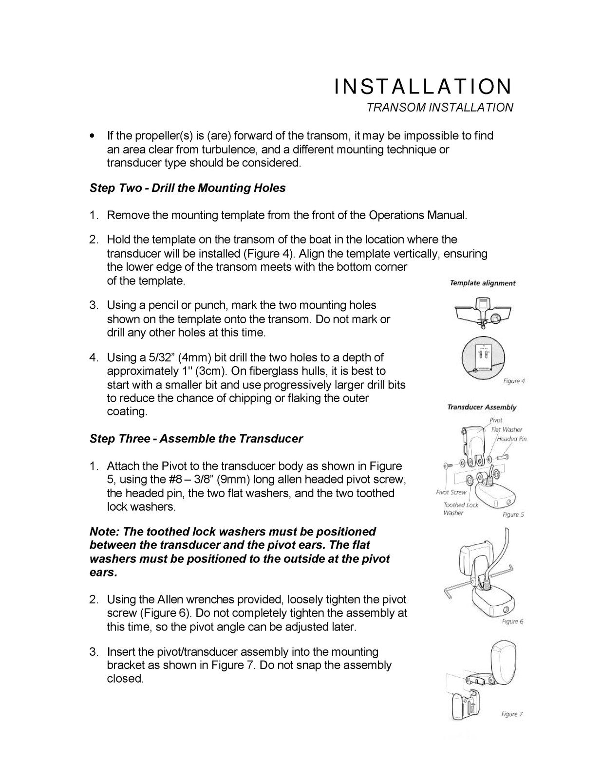 HUMMINBIRD Fishfinder Installation Preparation Manual - WIRE BOUND - COVERS