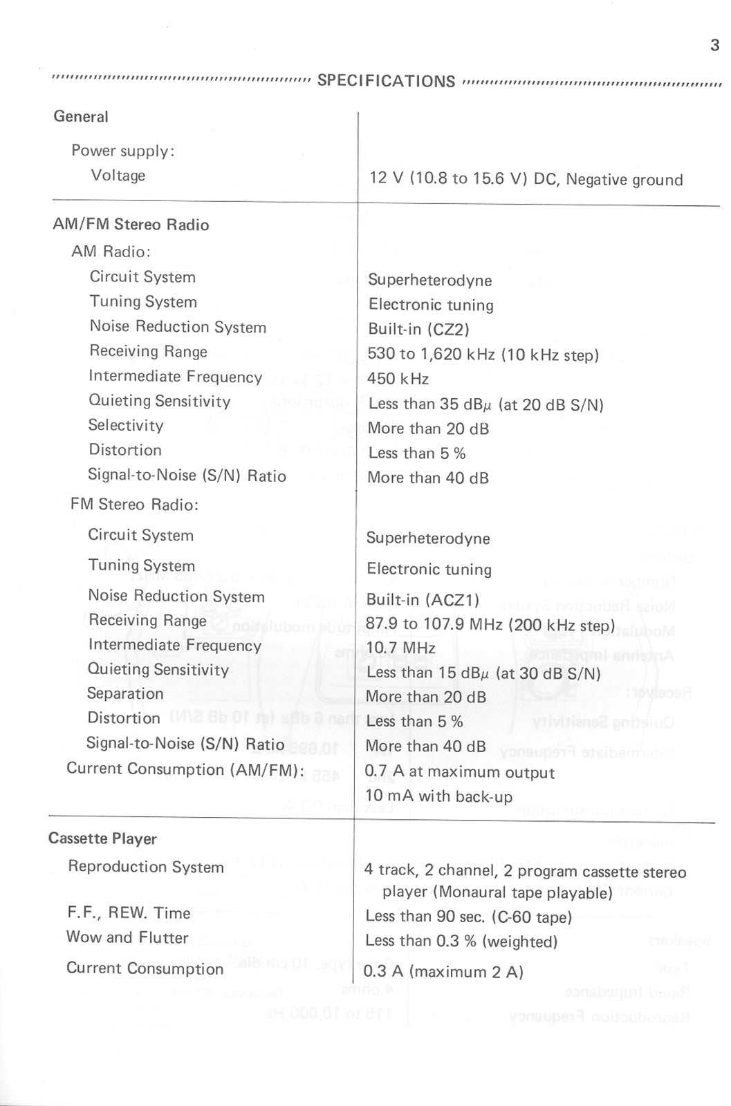 KAWASAKI Voyager Audio Systems Operators Manual 1984 - WIRE BOUND - TOUGH COVERS