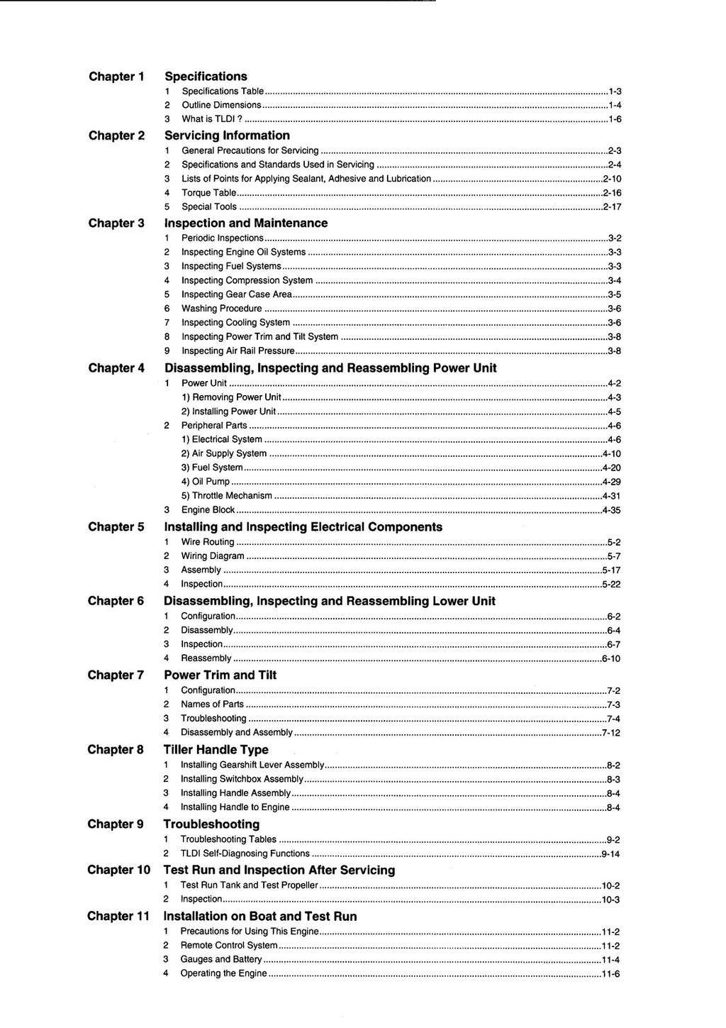 TOHATSU OUTBOARD TLDI 40B 50B SERVICE MANUAL - BOUND - COVERS - XL FOLDOUT PAGES
