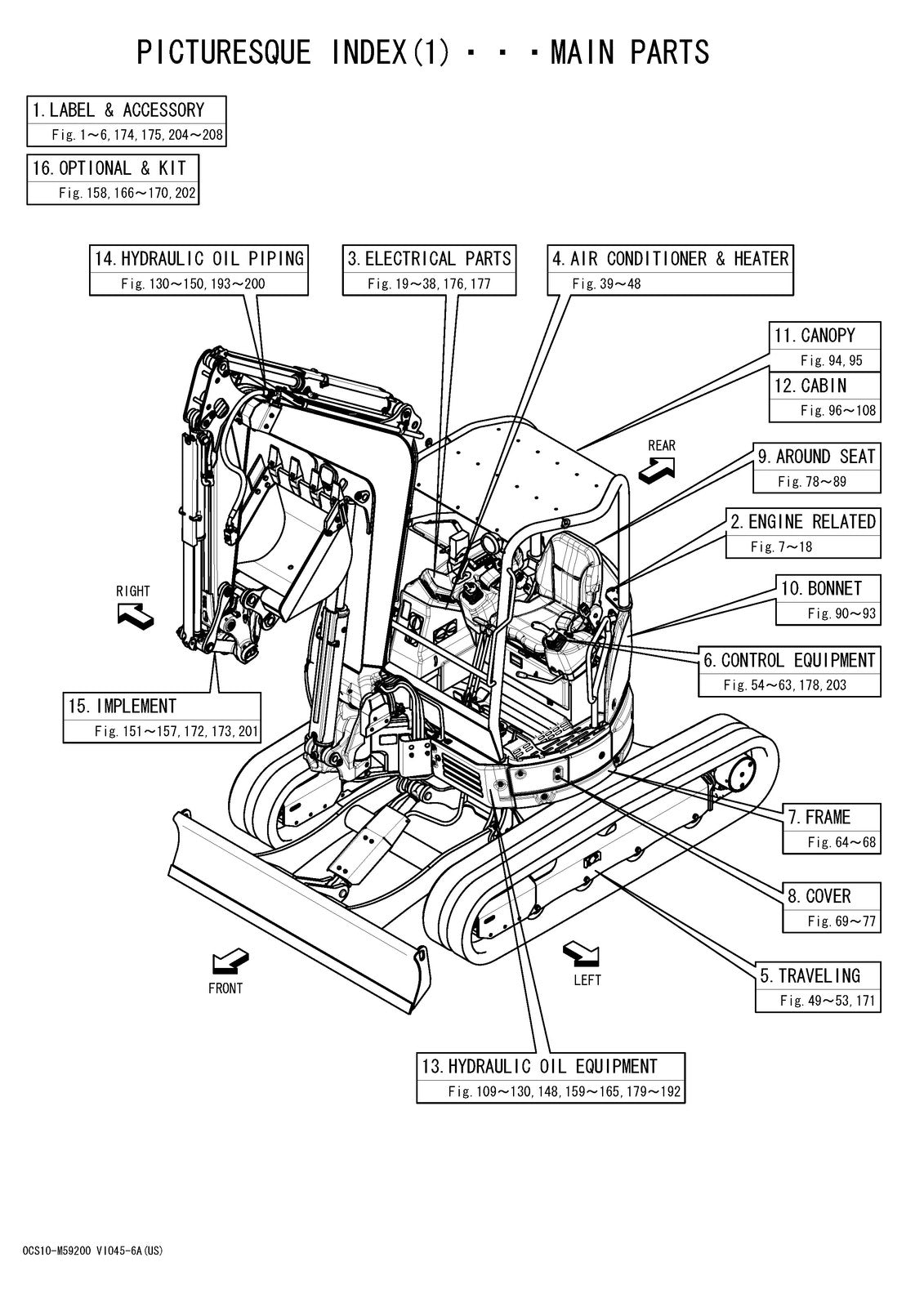 YANMAR ViO45-6A Excavator Parts Catalog Manual 2017 - WIRE BOUND - TOUGH COVERS