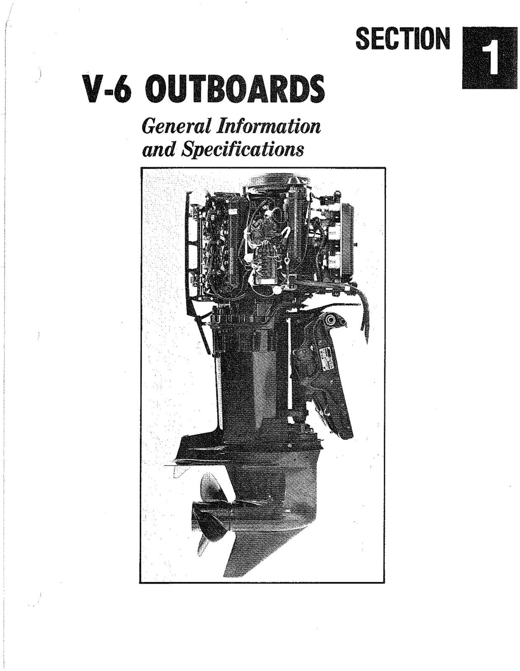 MERCURY V-6 OUTBOARD SERVICE MANUAL yr 1979 - BOUND - COVERS - XL FOLDOUT PAGES
