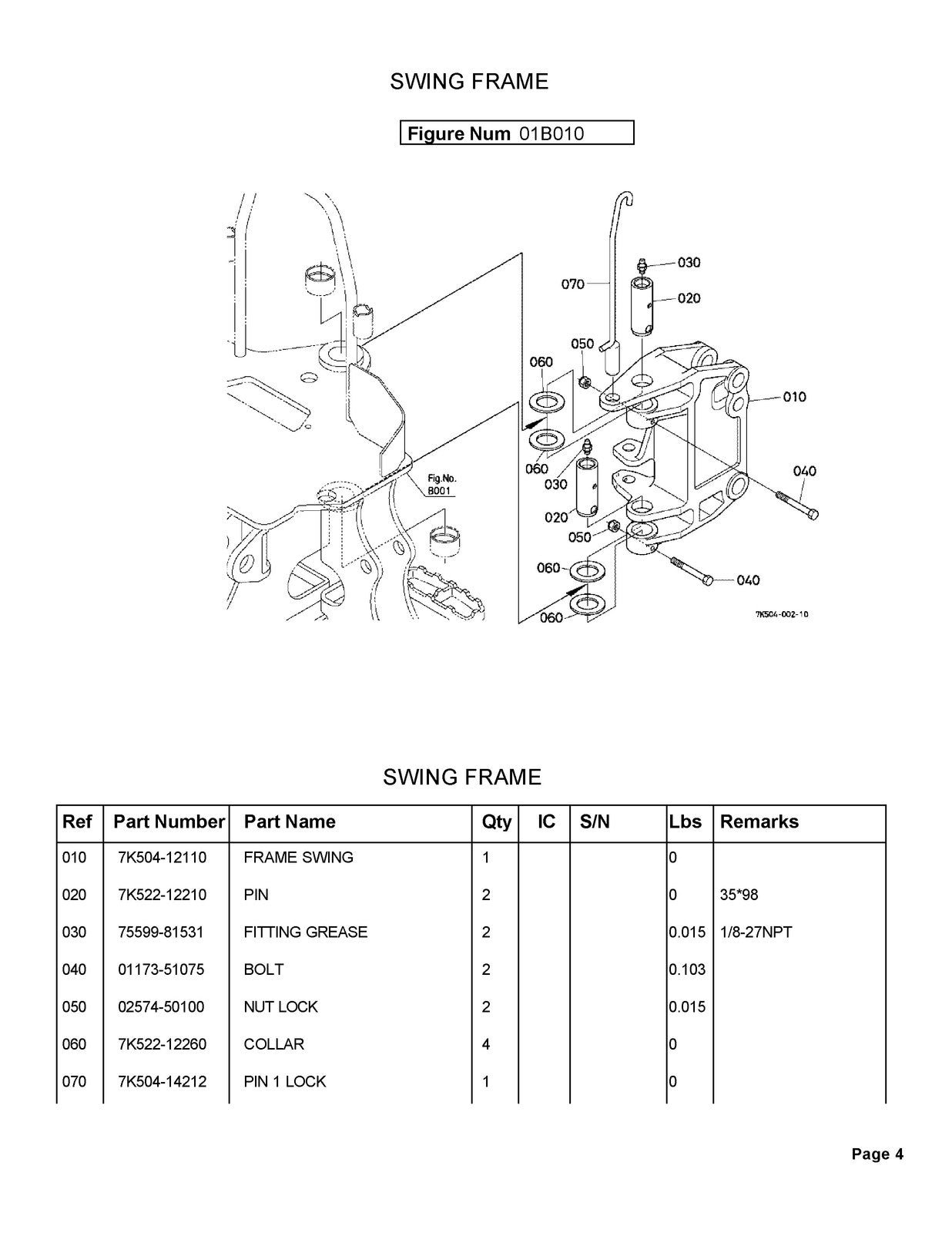 KUBOTA BH65 Backhoe Illustrated Parts List Manual - WIRE BOUND - TOUGH COVERS