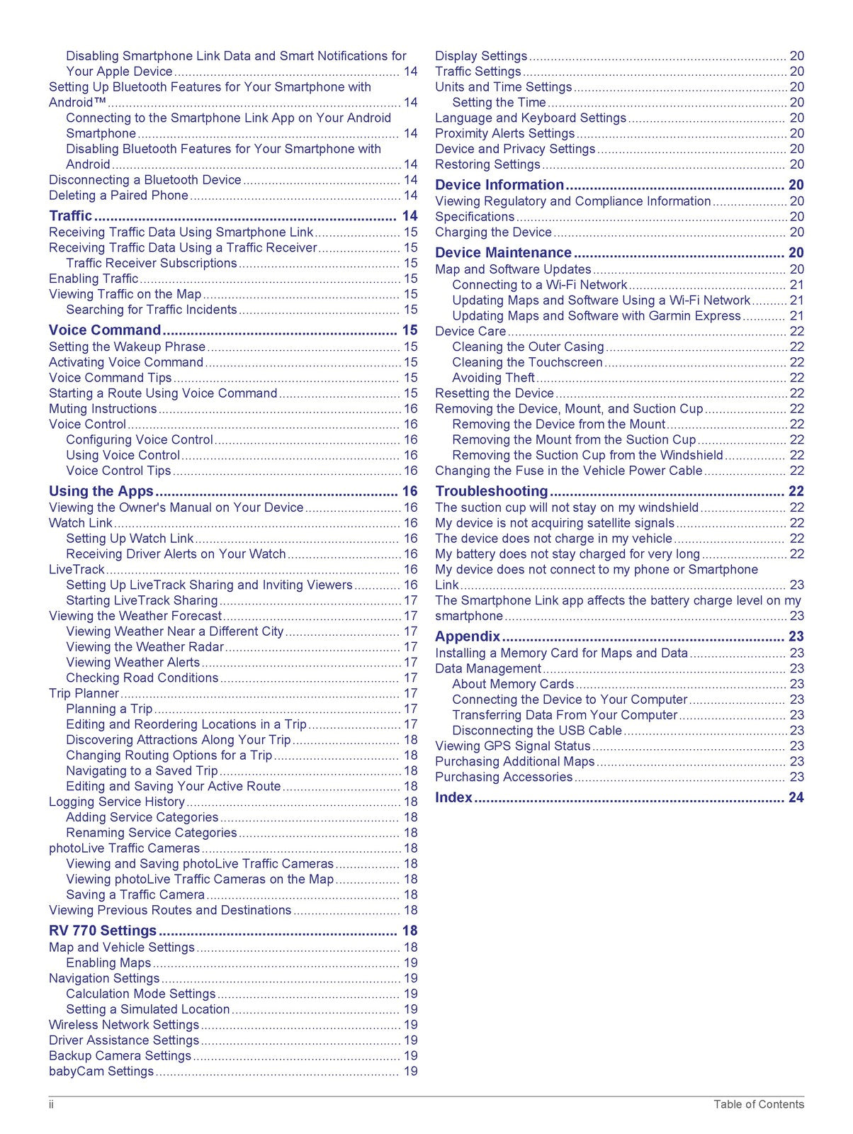 GARMIN RV 770 Owners Manual 2016 - STEEL WIRE BOUND - PROTECTIVE COVERS