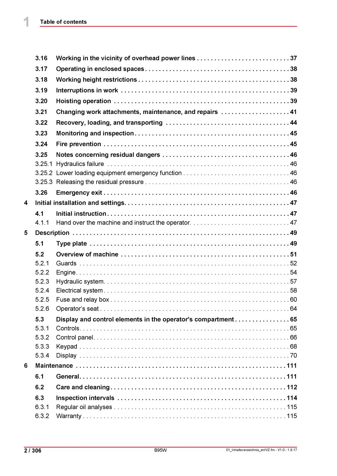 YANMAR B95W Mobile Excavator Operating Instructions Manual 2017 - WIRE BOUND