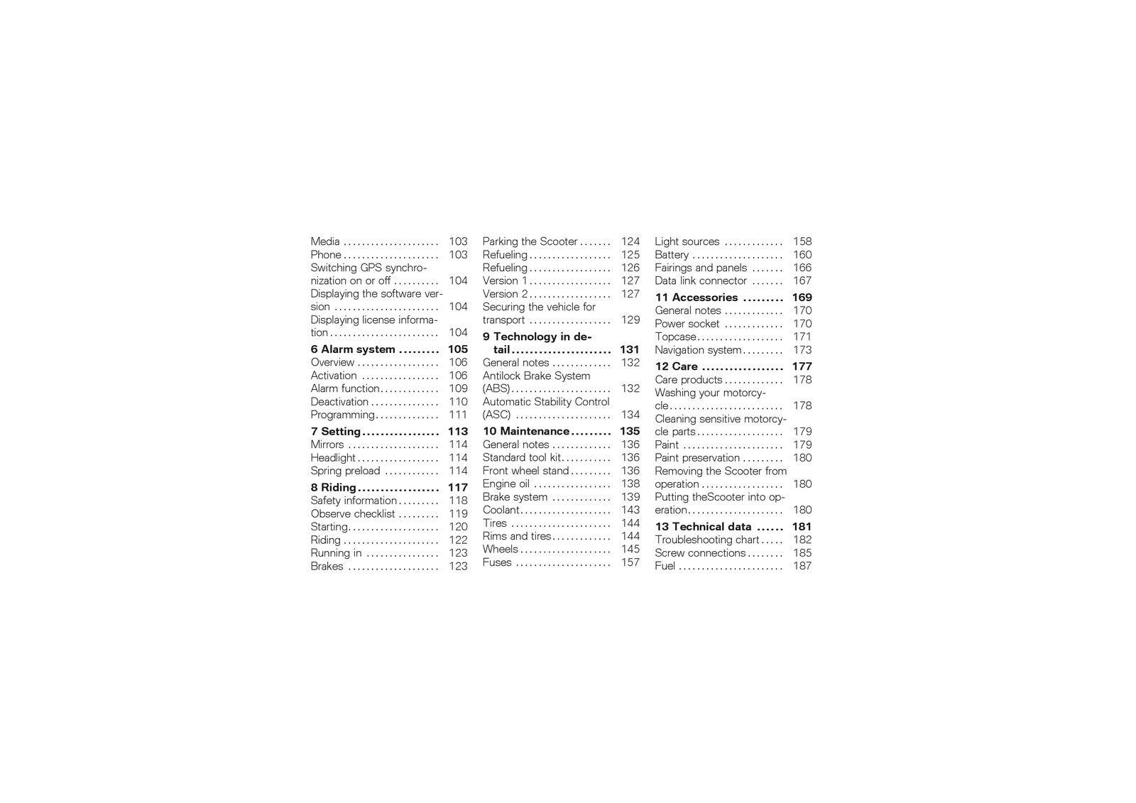 BMW C400X Scooter Owners Manual 2018 - STEEL WIRE BOUND - PROTECTIVE COVERS