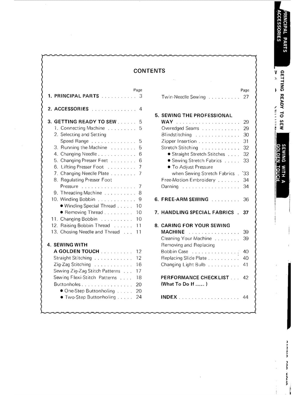 SINGER 936 Sewing Machine Manual - WIRE BOUND- TOUGH COVERS - XL FOLDOUT DIAGRAM