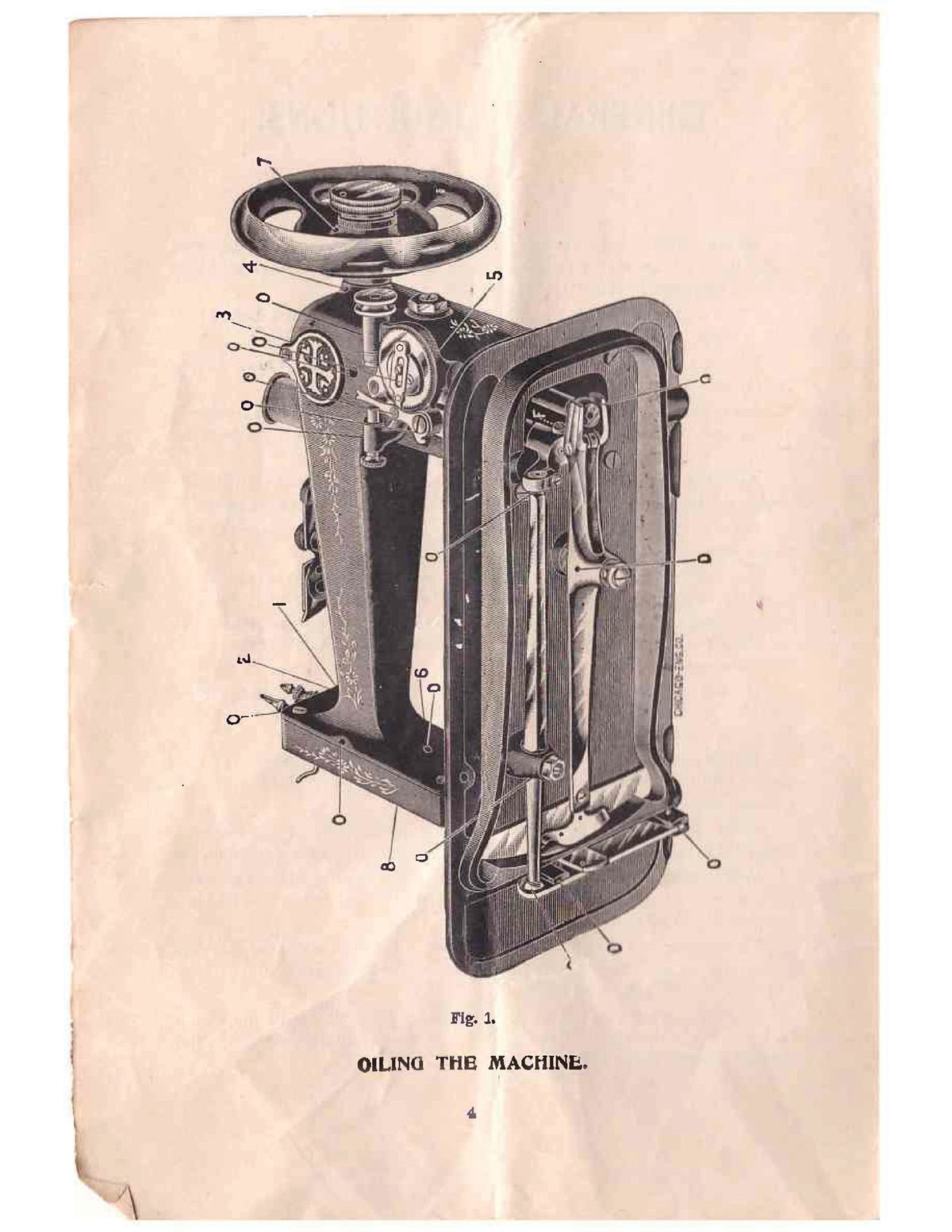 C A WOOD High-Arm Philadelphia Singer Instruction Book Manual - WIRE BOUND