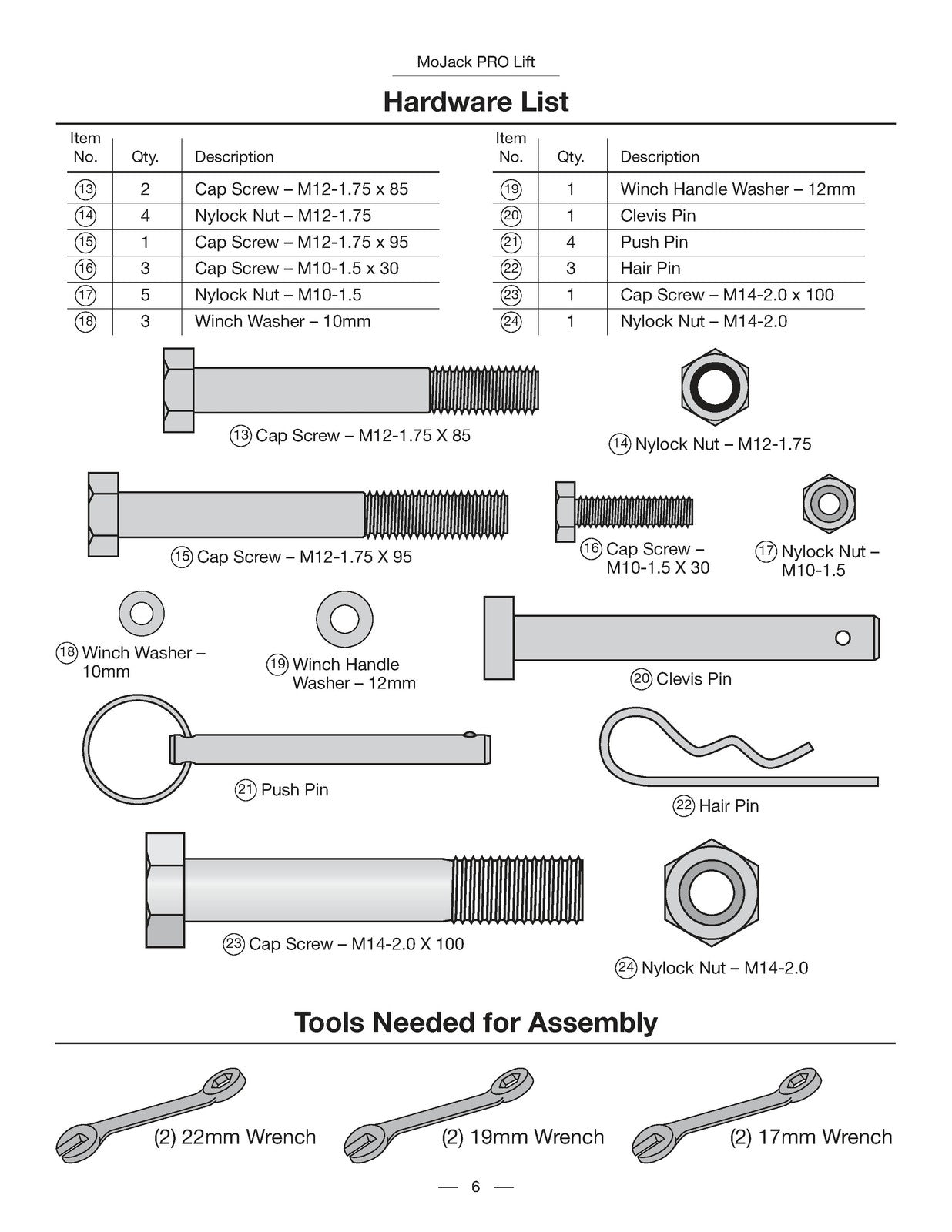 MOJACK PRO Mower Lift Instruction Manual - STEEL WIRE BOUND - PROTECTIVE COVERS