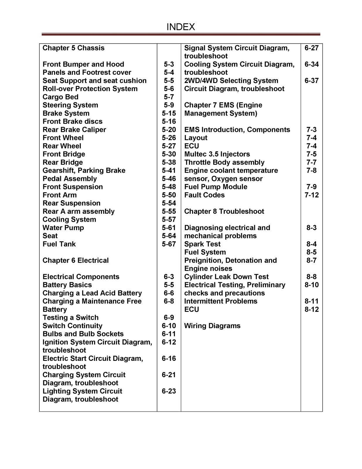 HISUN HS400 UTV Service Manual 2014 - BOUND - COVERS - XL FOLDOUT PAGES