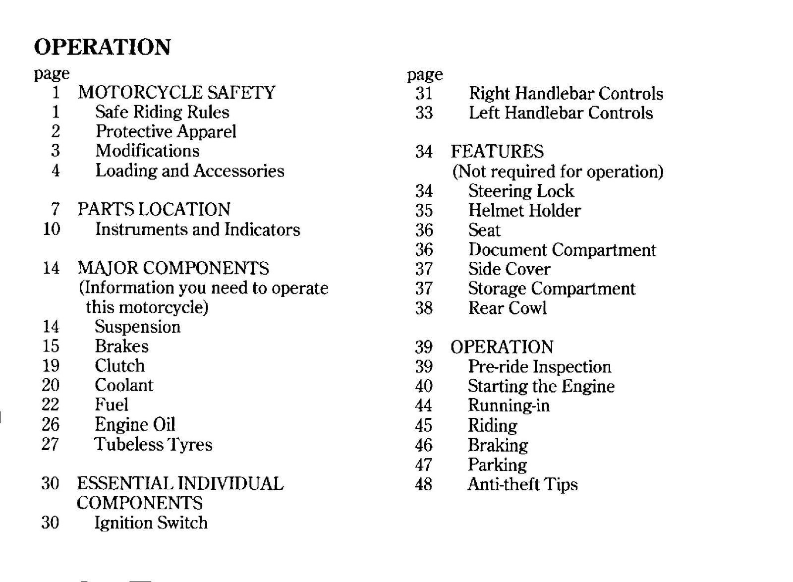 HONDA CB1000 Motorcycle Owners Manual 1994 - BOUND - COVERS - XL FOLDOUT PAGES