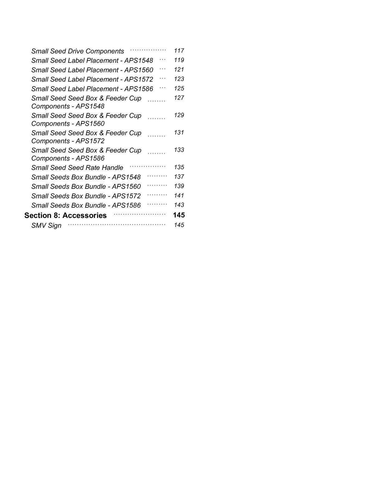 LAND PRIDE APS15 Series All Purpose Seeders Parts Manual 2026 - WIRE BOUND