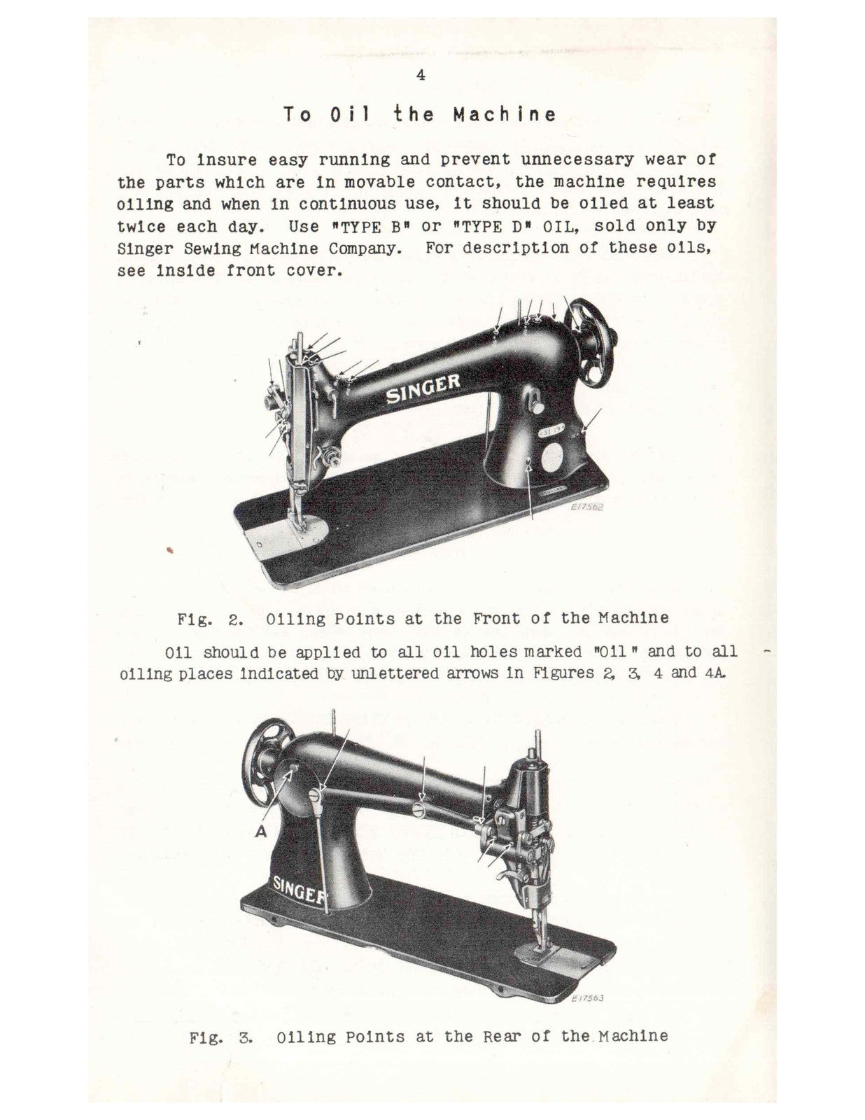 SINGER 31-19 31-47 Instructions For Using And Adjusting Manual - WIRE BOUND