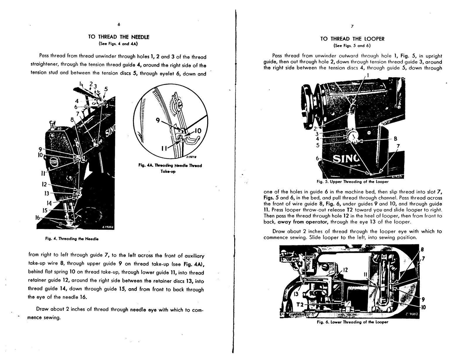 SINGER 253-1 253-2 Sewing Machine Service Manual - WIRE BOUND - TOUGH COVERS