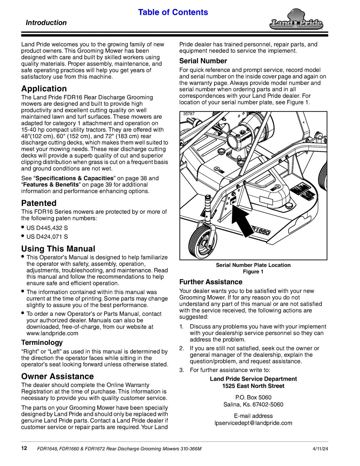 LAND  More PRIDE Rear Discharge Grooming Mowers Operators Manual 2024 - BOUND