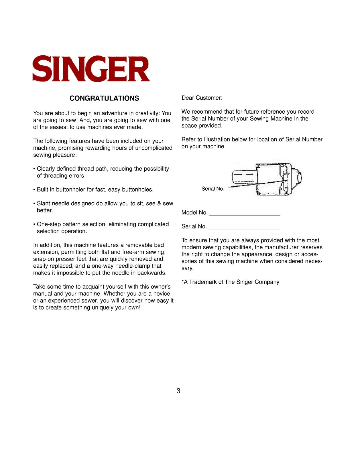 SINGER 9005 9008 9010 9015 9018 9020 9022 9026 9027 User Manual - WIRE BOUND