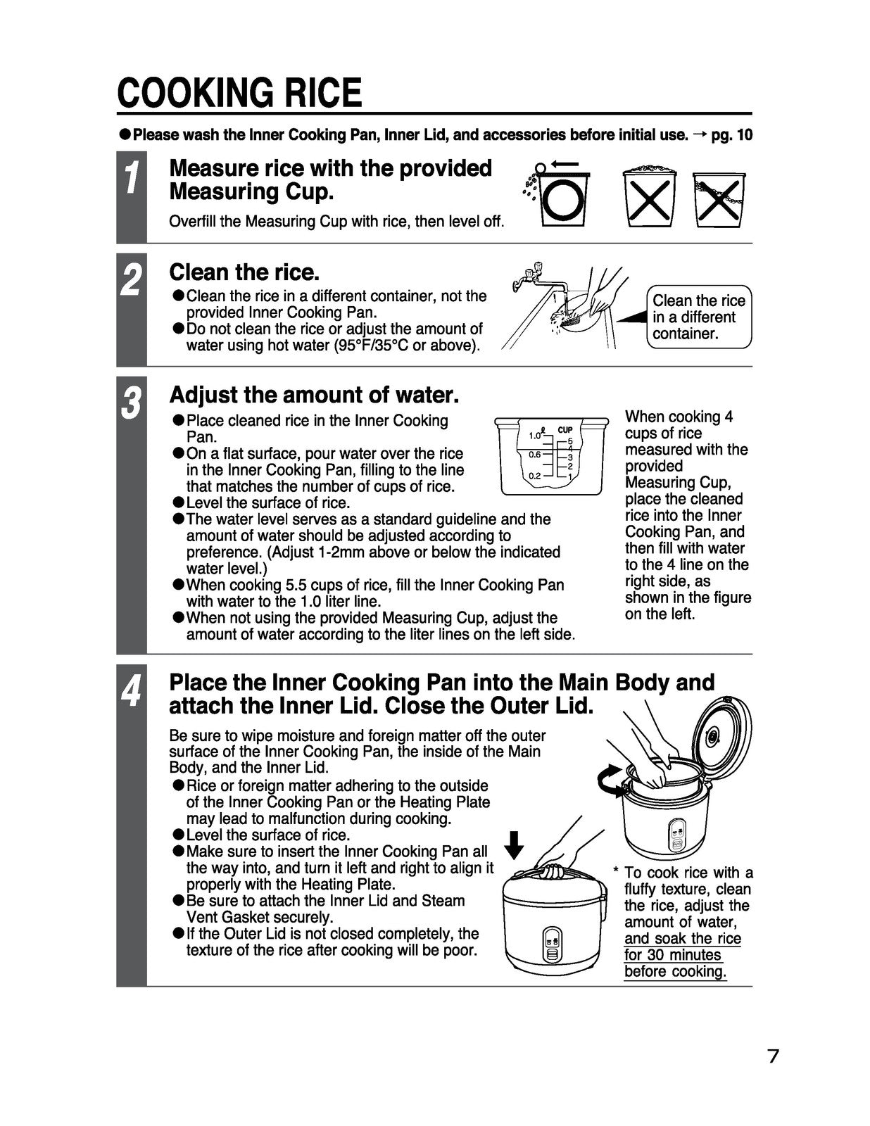 ZOJIRUSHI NS-RPC10 NS-RPC18 Rice Cooker Operating Instructions Manual - BOUND