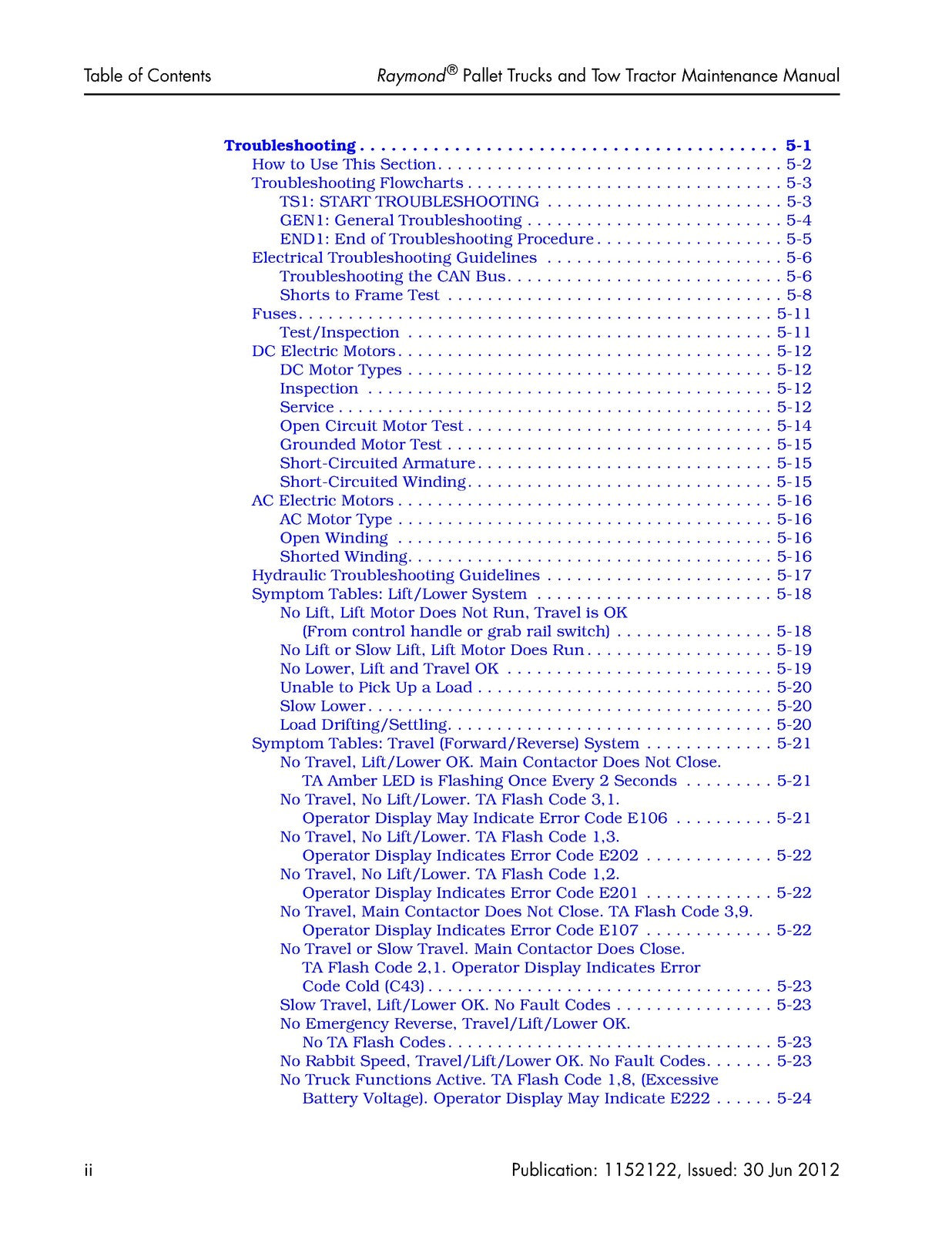 RAYMOND 8310 8410 8510 8610 Pallet Truck Maintenance Manual 2012, FOLDOUTS