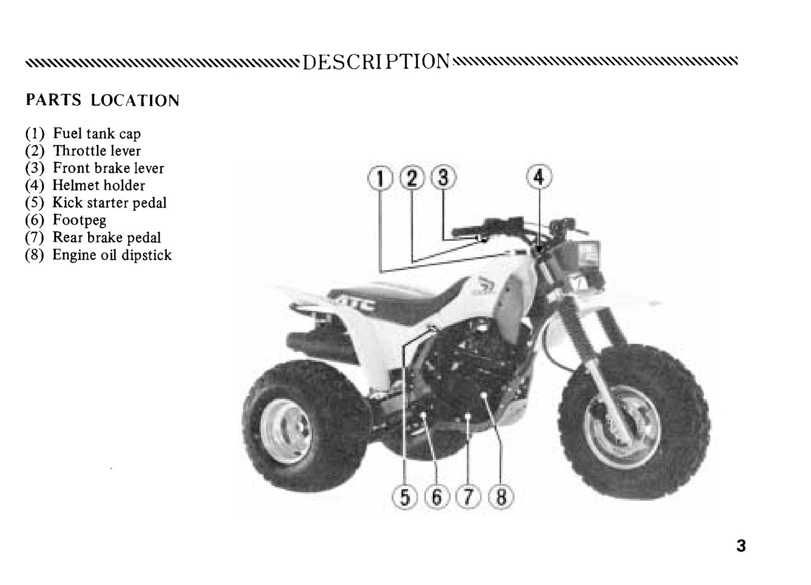 HONDA ATC200X All-Terrain Cycle Owners Manual 1986 - WIRE BOUND - TOUGH COVERS