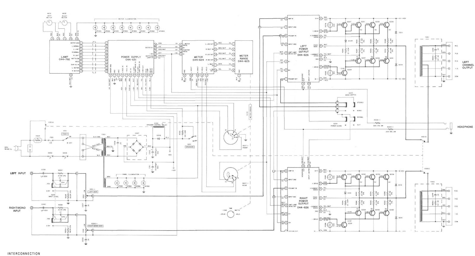 MCINTOSH MC2205 Power Amplifier Service Manual - BOUND - COVERS - XL FOLDOUTS