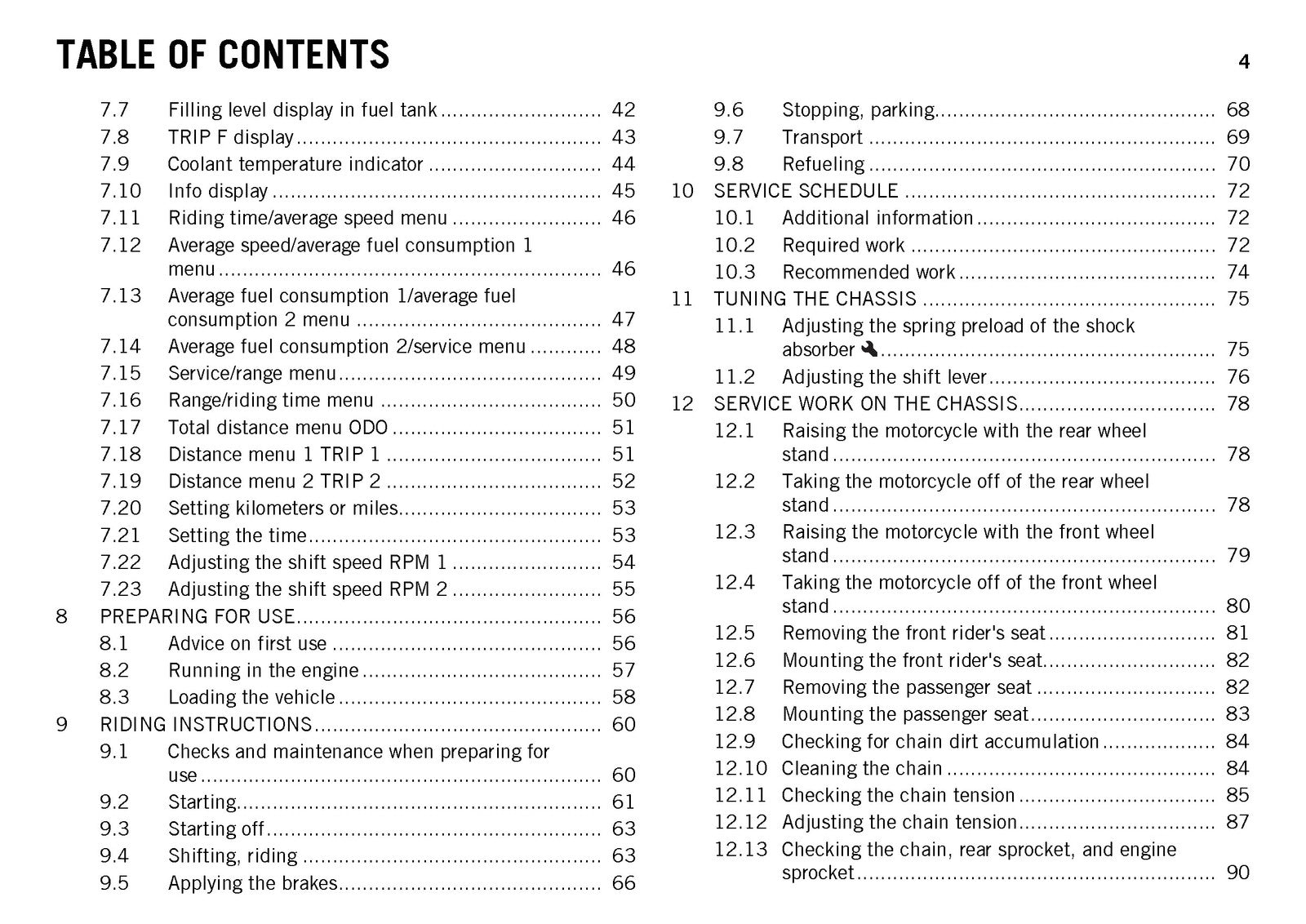 KTM RC 125 RC 200 Owners Manual 2015 - STEEL WIRE BOUND - PROTECTIVE COVERS