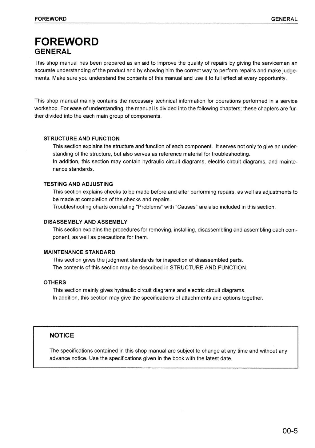 KOMATSU PC27MR-2 PC30MR-2 PC35MR-2 PC40MR-2 PC50MR-2 Workshop Manual, BOUND