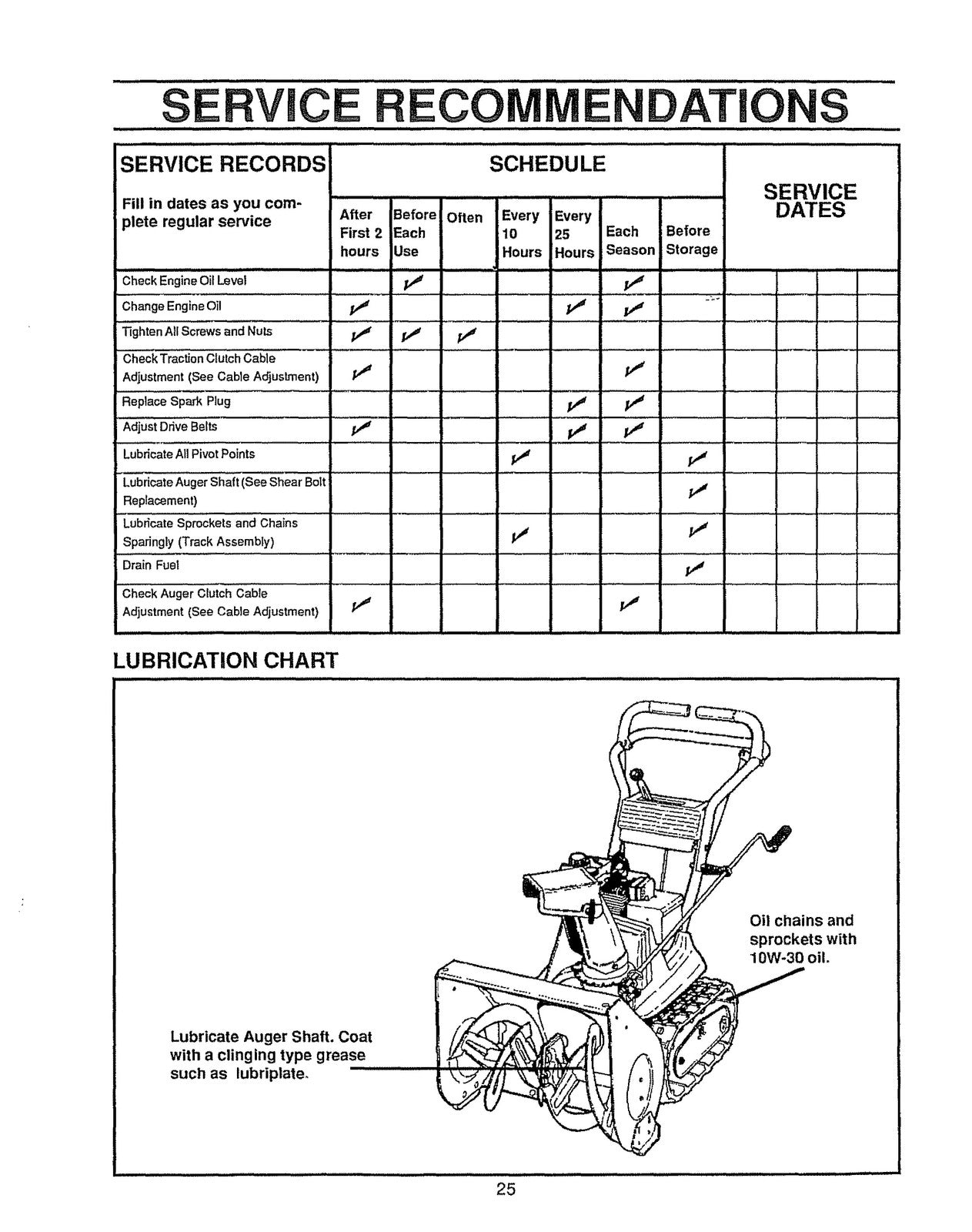 CRAFTSMAN 5 HP 23 Inch Dual Stage Snow Thrower Owners Manual 536884811 - BOUND