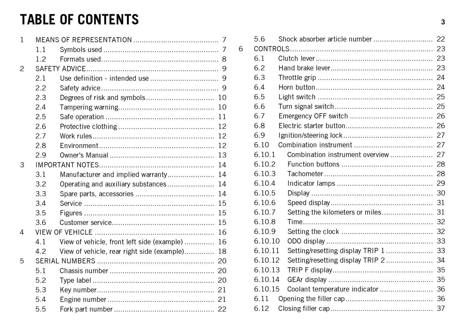 KTM 690 SMC R ABS Owners Manual 2016 - STEEL WIRE BOUND - PROTECTIVE COVERS